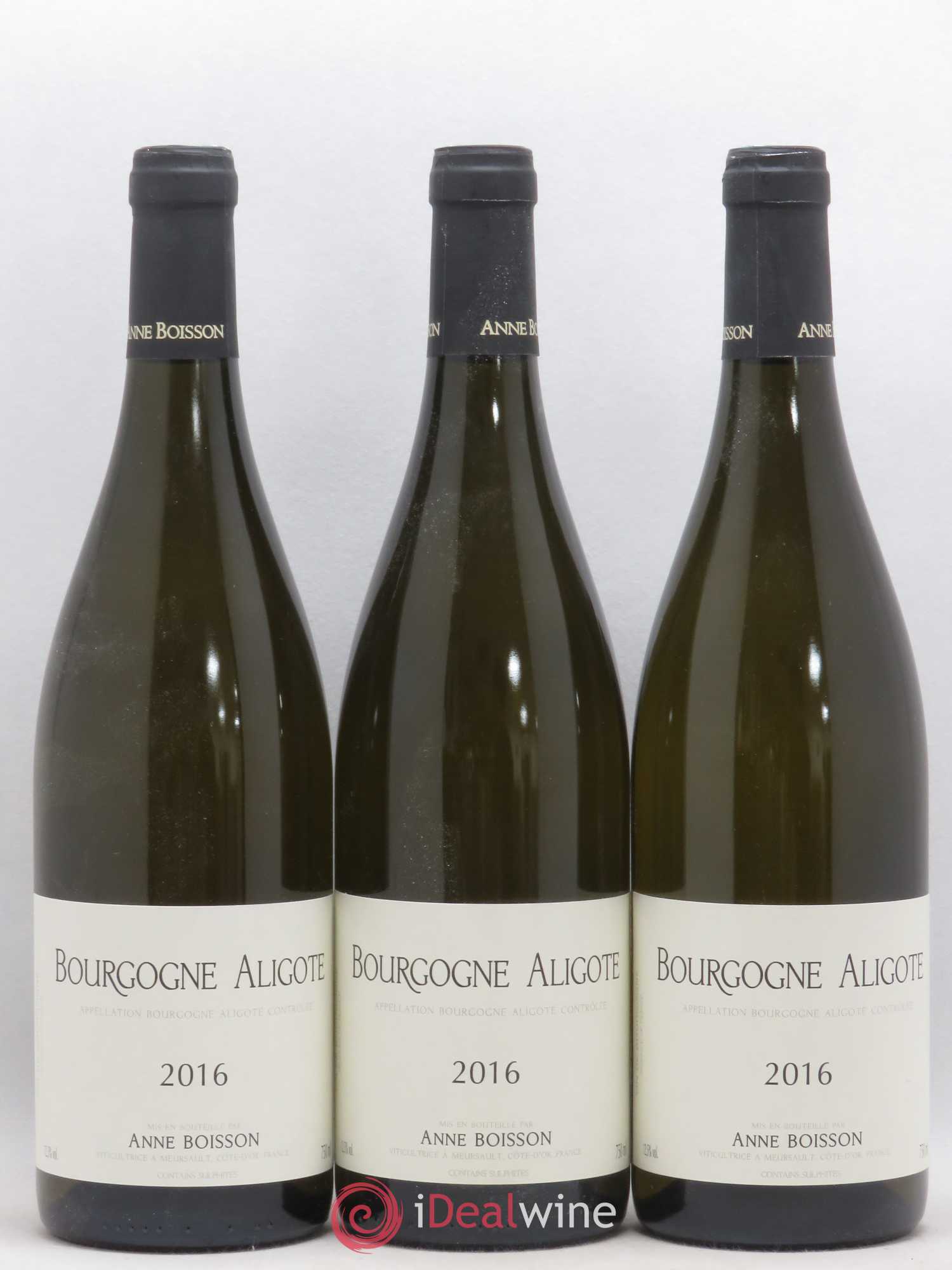 Bourgogne Aligoté Anne Boisson 2016 - Lot de 3 bouteilles - 0