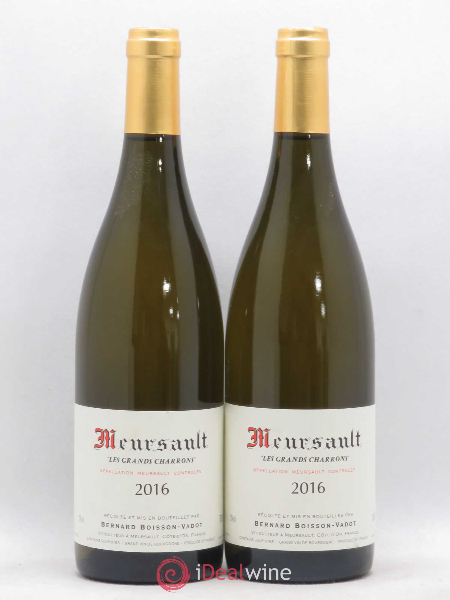 Meursault Les Grands Charrons Boisson-Vadot (Domaine) 2016 - Lot de 2 bouteilles - 0