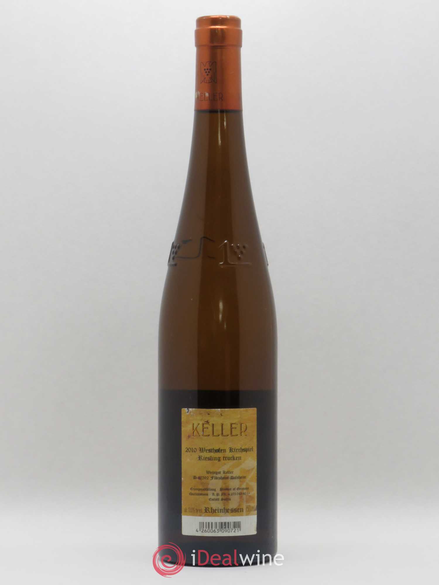 Allemagne Rheinhessen Westhofen Kirchspiel Riesling Trocken Keller 2010 - Posten von 1 Flasche - 1