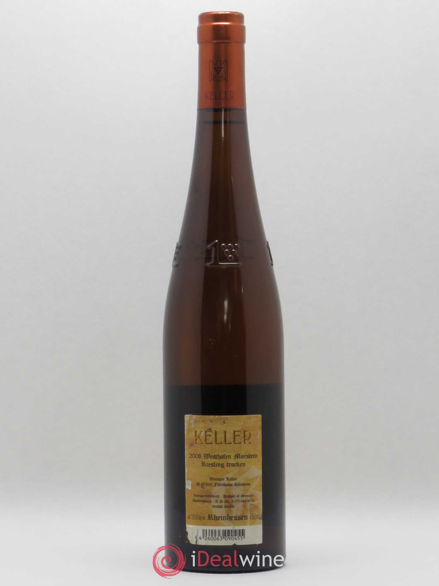 Allemagne Rheinhessen Westhofen Morstein Riesling Trocken Keller 2008 - Posten von 1 Flasche - 1