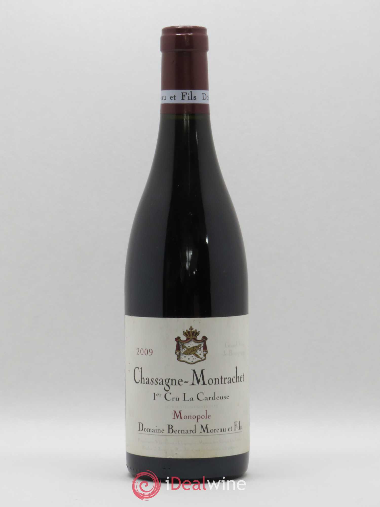 Chassagne-Montrachet 1er Cru La Cardeuse Domaine Bernard Moreau 2009 - Lot de 1 bouteille - 0