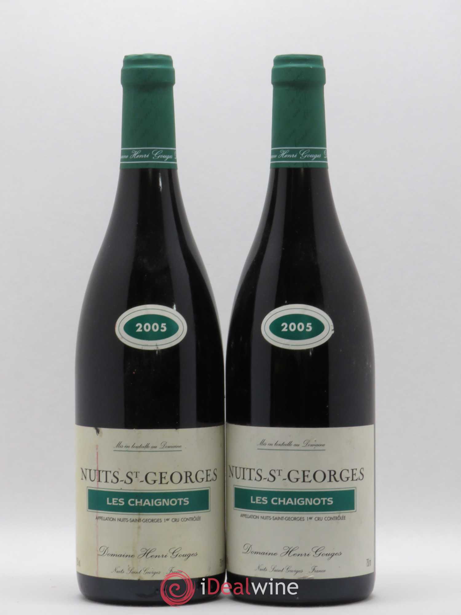 Nuits-Saint-Georges 1er Cru Les Chaignots Henri Gouges 2005 - Lot de 2 bouteilles - 0