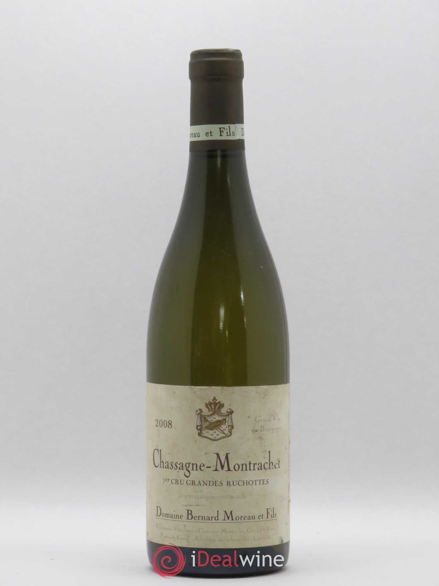 Chassagne-Montrachet 1er Cru Les Grandes Ruchottes Domaine Bernard Moreau 2008 - Posten von 1 Flasche - 0