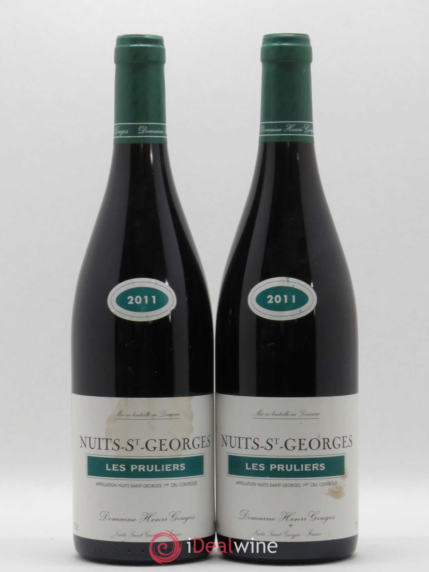 Nuits-Saint-Georges 1er Cru Les Pruliers Henri Gouges 2011 - Posten von 2 Flaschen - 0