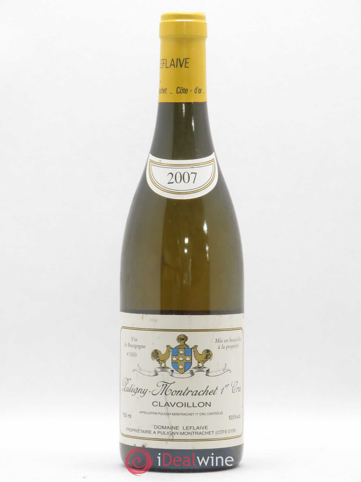 Puligny-Montrachet 1er Cru Clavoillon Leflaive (Domaine) 2007 - Lot de 1 bouteille - 0