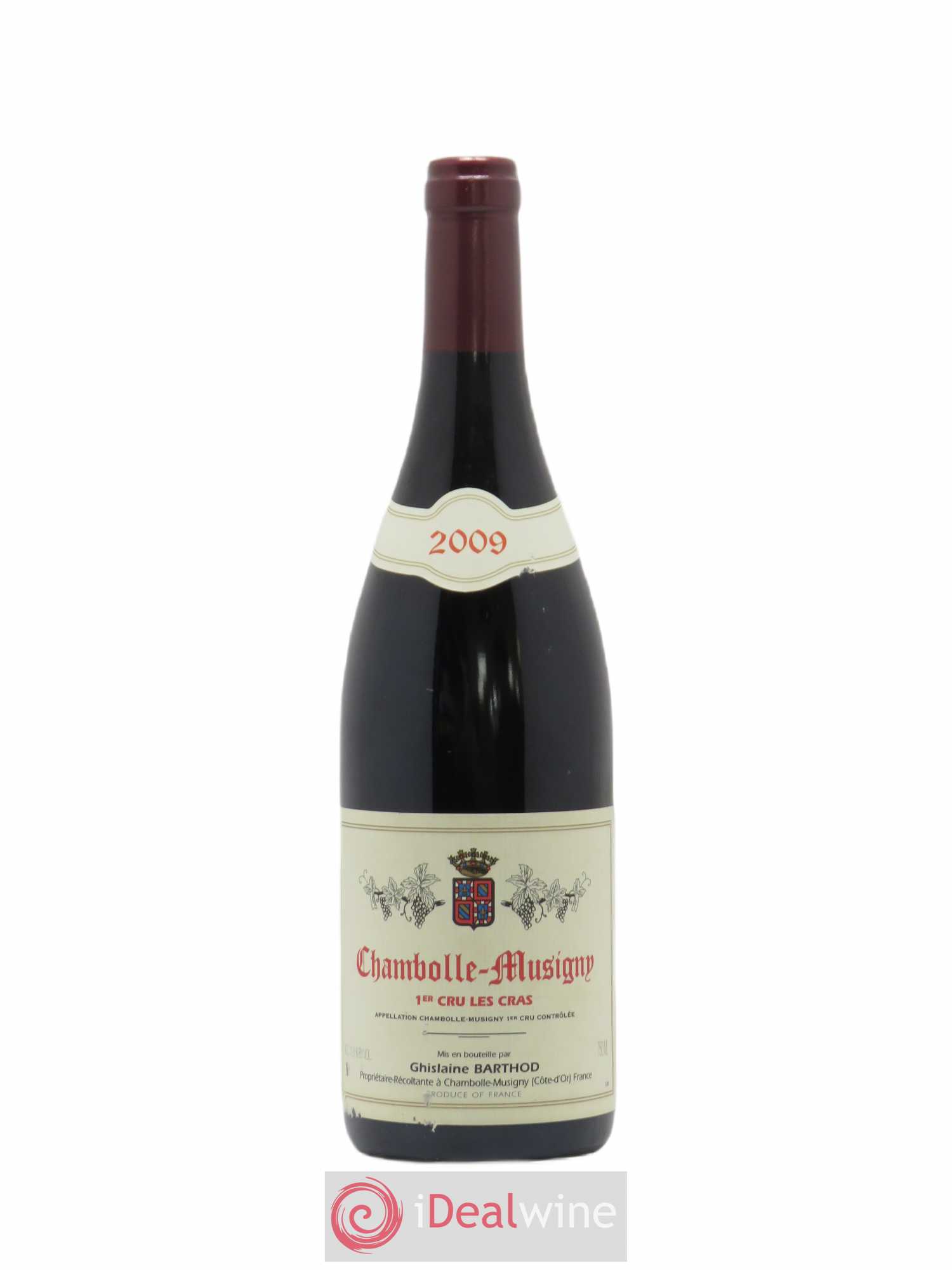 Chambolle-Musigny 1er Cru Les Cras Ghislaine Barthod 2009 - Lot de 1 bouteille - 0