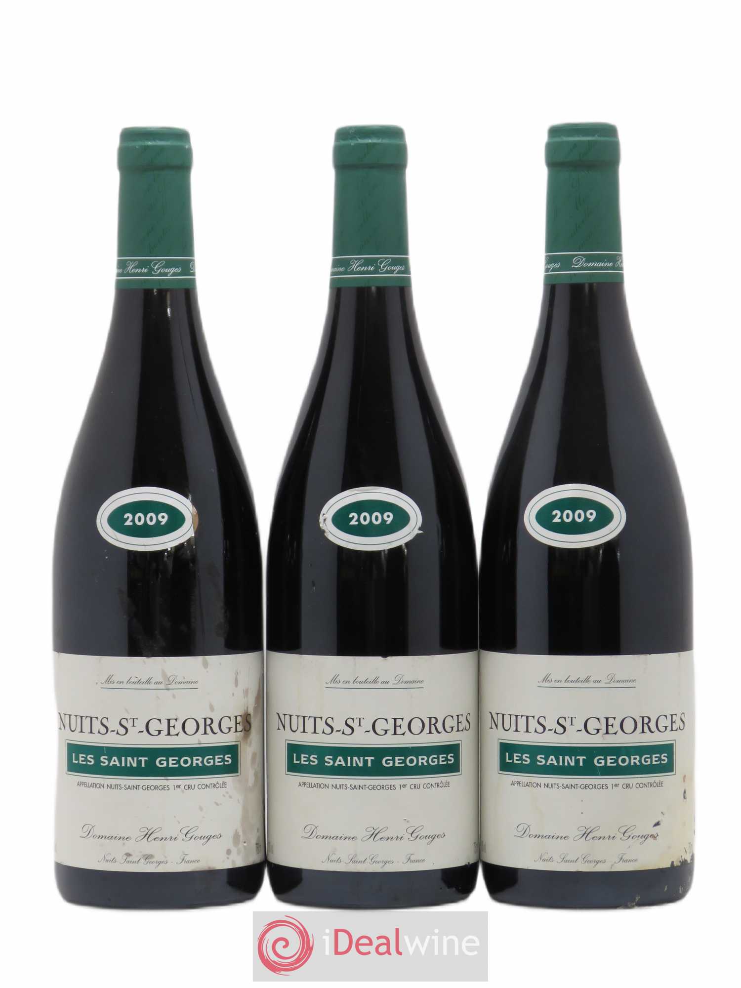 Nuits-Saint-Georges 1er Cru Les Saints Georges Henri Gouges 2009 - Lot de 3 bouteilles - 0
