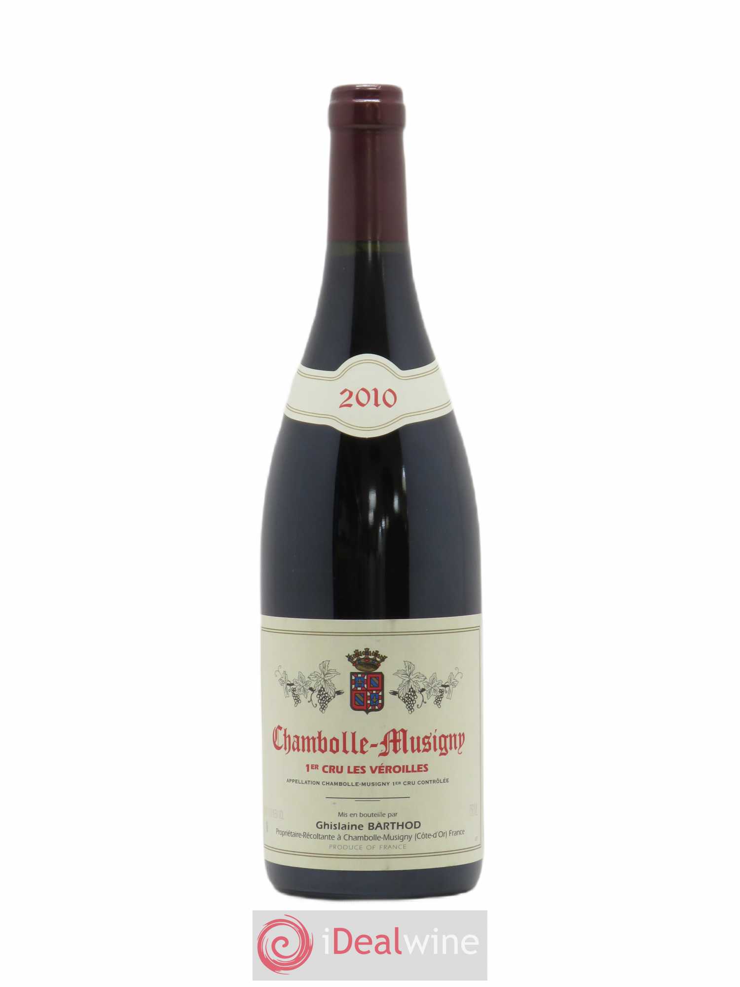 Chambolle-Musigny 1er Cru Les Véroilles Ghislaine Barthod 2010 - Lot de 1 bouteille - 0