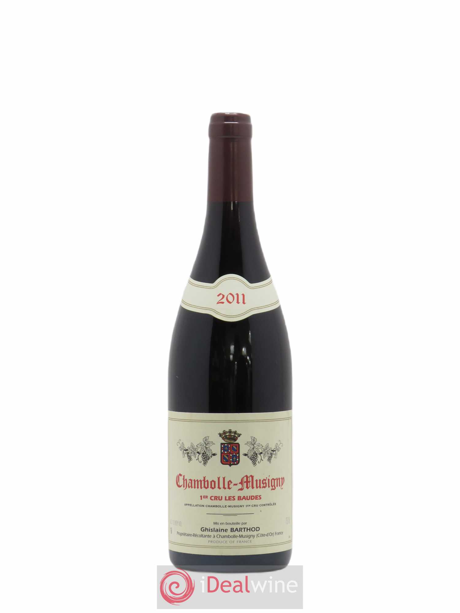 Chambolle-Musigny 1er Cru Les Baudes Ghislaine Barthod 2011 - Lot de 1 bouteille - 0