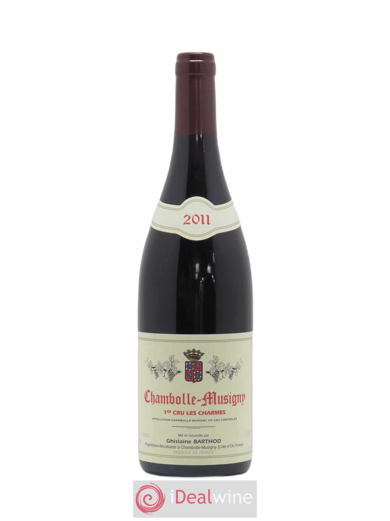 Chambolle-Musigny 1er Cru Les Charmes Ghislaine Barthod 2011 - Lot de 1 bouteille - 0