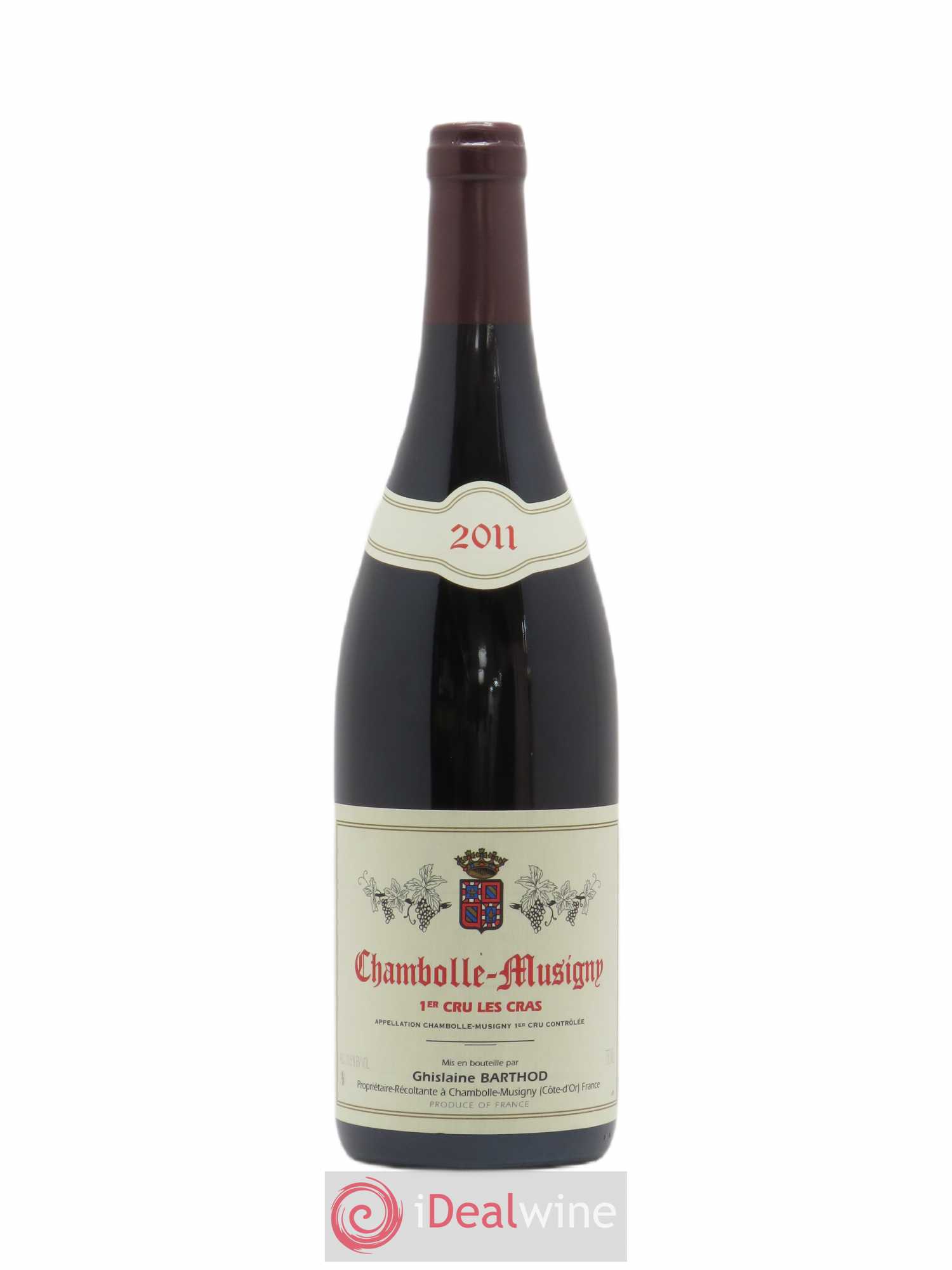Chambolle-Musigny 1er Cru Les Cras Ghislaine Barthod 2011 - Lot de 1 bouteille - 0