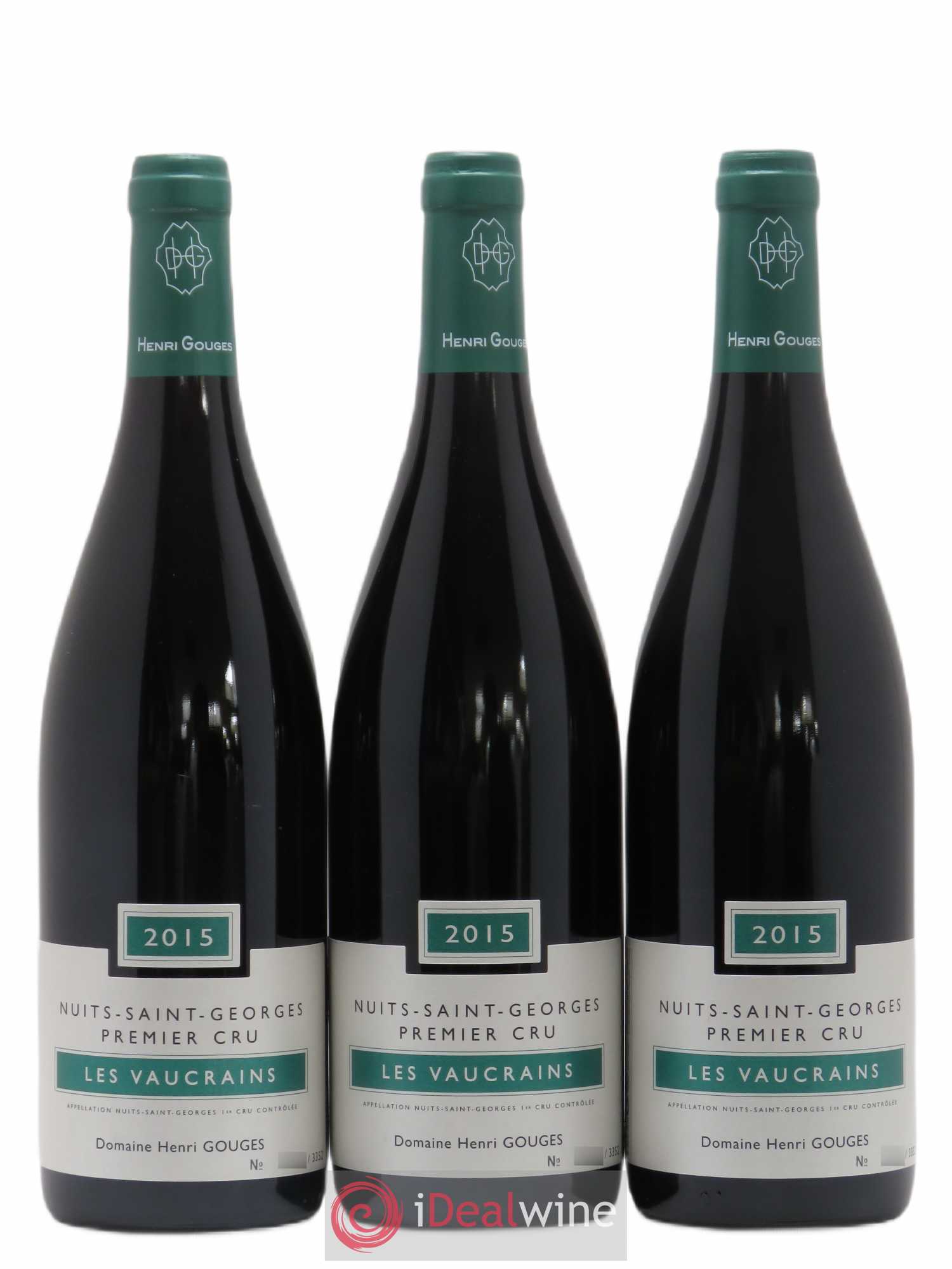 Nuits-Saint-Georges 1er Cru Les Vaucrains Henri Gouges 2015 - Lot de 3 bouteilles - 0