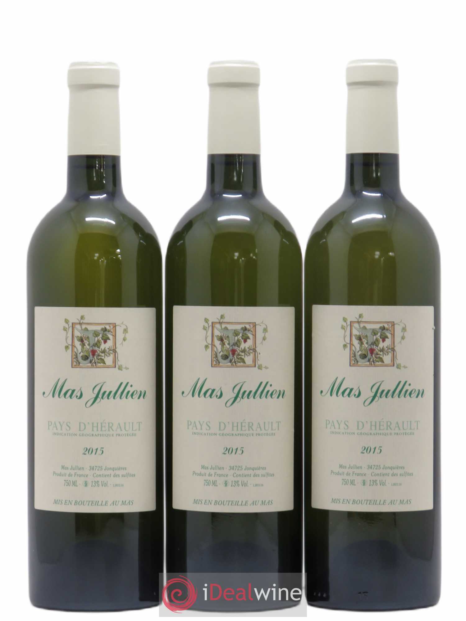 Pays d'Hérault Mas Jullien Olivier Jullien 2015 - Lot de 6 bouteilles - 2