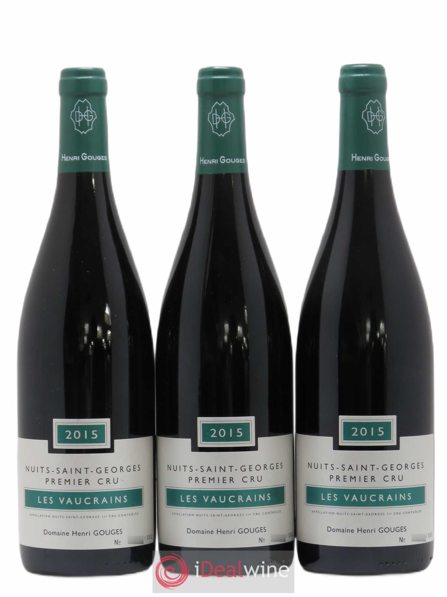 Nuits-Saint-Georges 1er Cru Les Vaucrains Henri Gouges 2015 - Posten von 3 Flaschen - 0