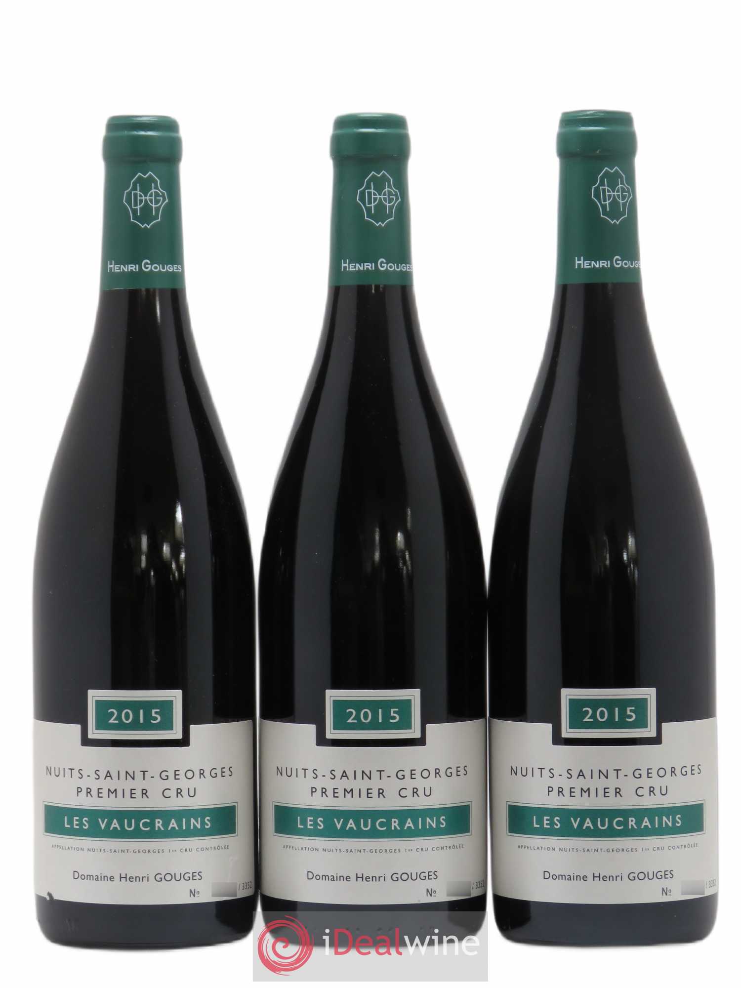 Nuits-Saint-Georges 1er Cru Les Vaucrains Henri Gouges 2015 - Lot de 3 bouteilles - 0