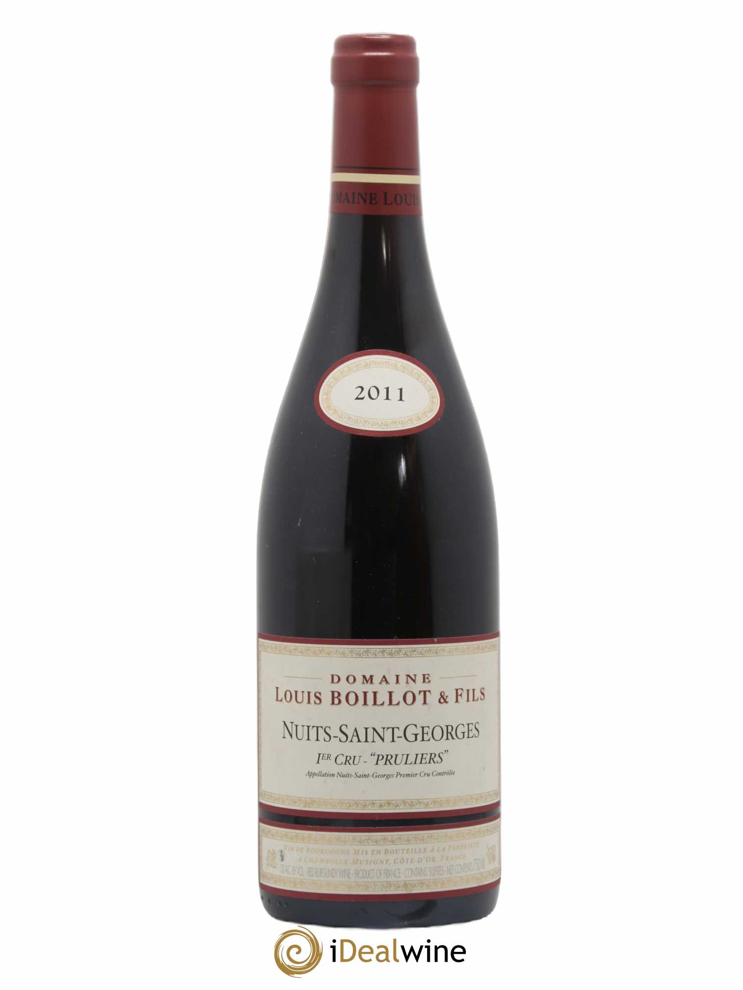 Nuits-Saint-Georges 1er Cru Les Pruliers Louis Boillot et Fils 2011 - Lot de 1 bouteille - 0