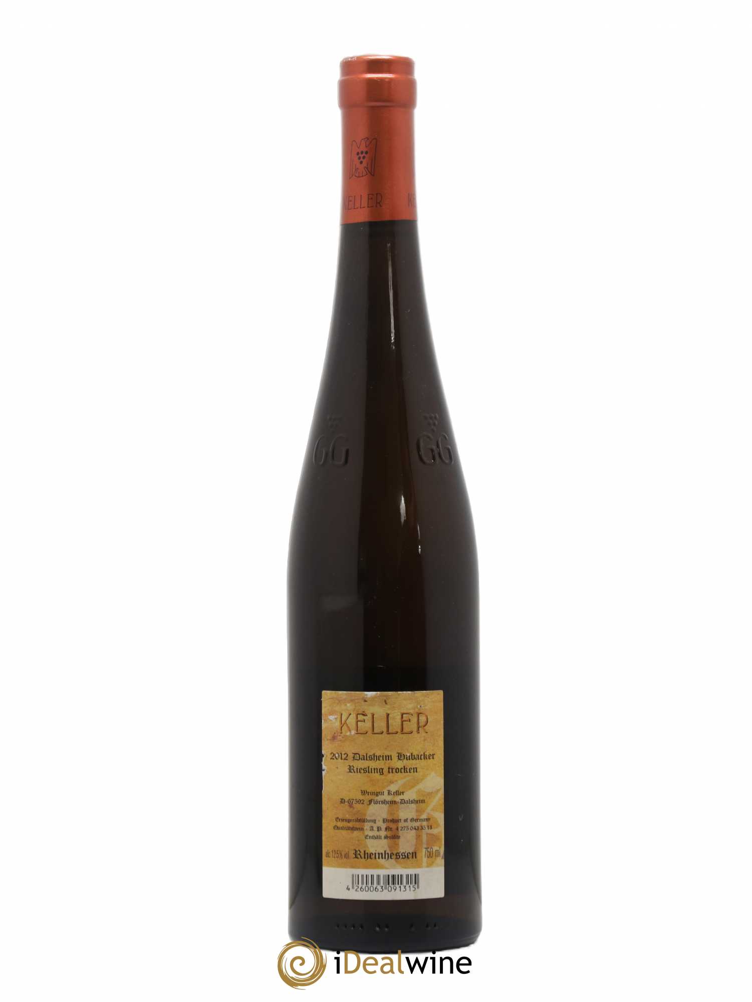 Allemagne Rheinhessen Riesling Hubacker Grosses Gewachs Klaus Keller 2012 - Posten von 1 Flasche - 1