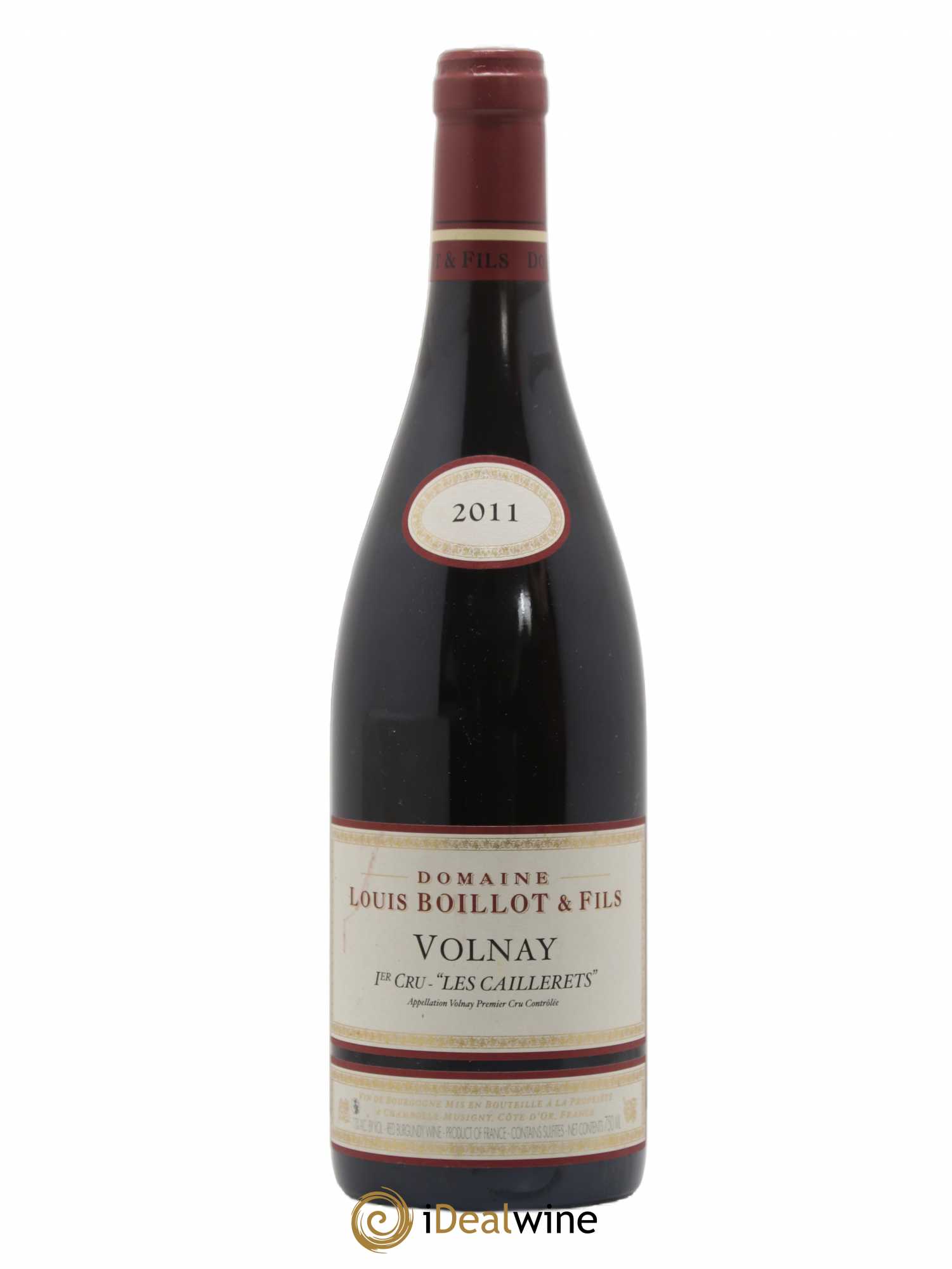 Volnay 1er Cru Les Caillerets Louis Boillot et Fils 2011 - Lot de 1 bouteille - 0