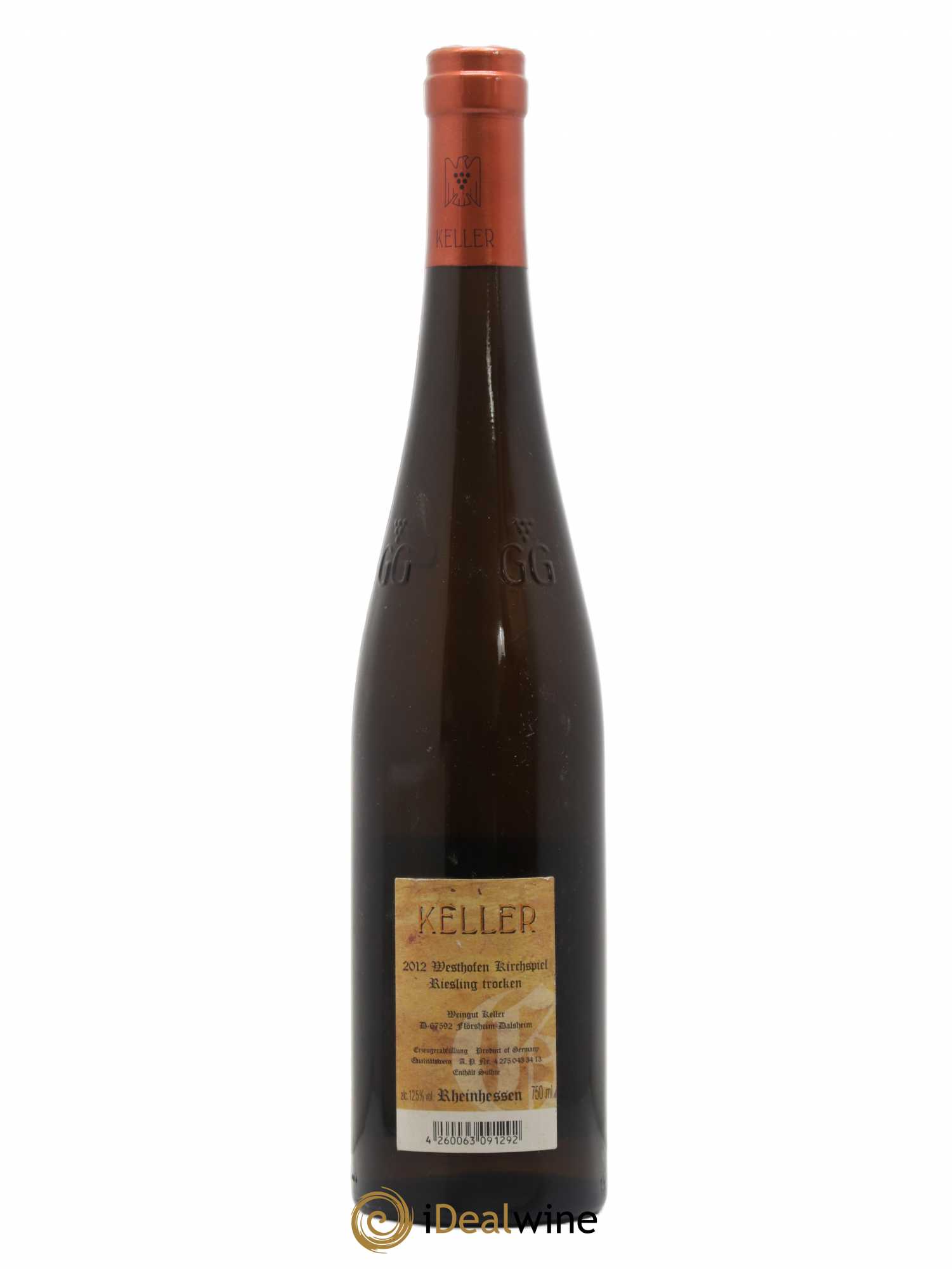 Allemagne Rheinhessen Riesling Kirschpiel Grosses Gewachs Klaus Keller 2012 - Posten von 1 Flasche - 1