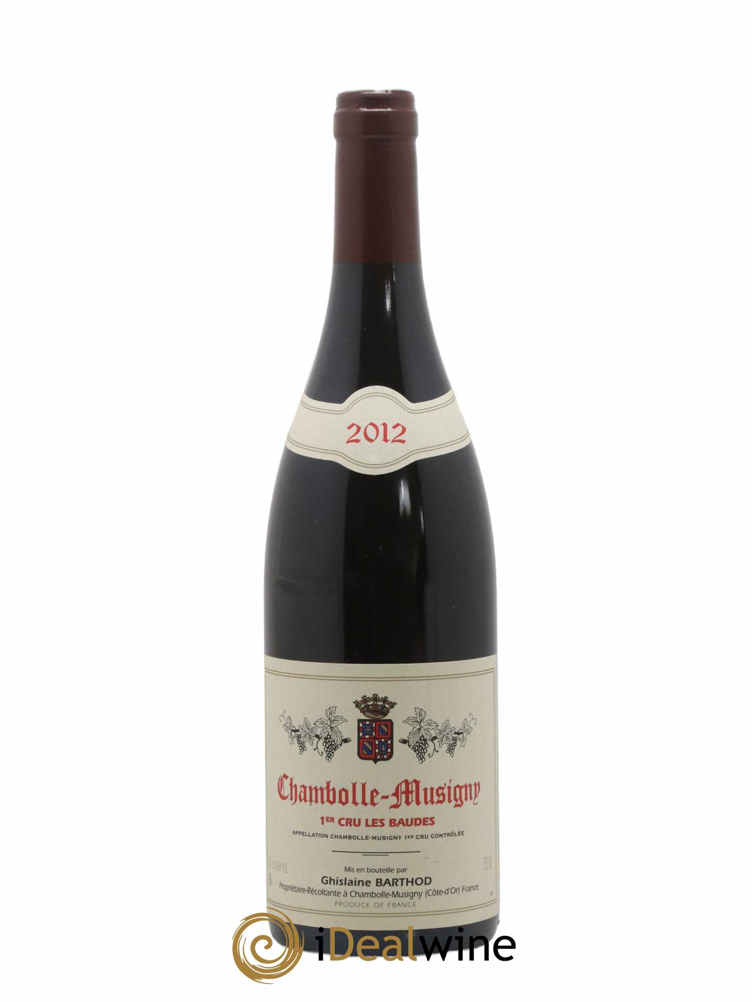 Chambolle-Musigny 1er Cru Les Baudes Ghislaine Barthod 2012 - Lot de 1 bouteille - 0
