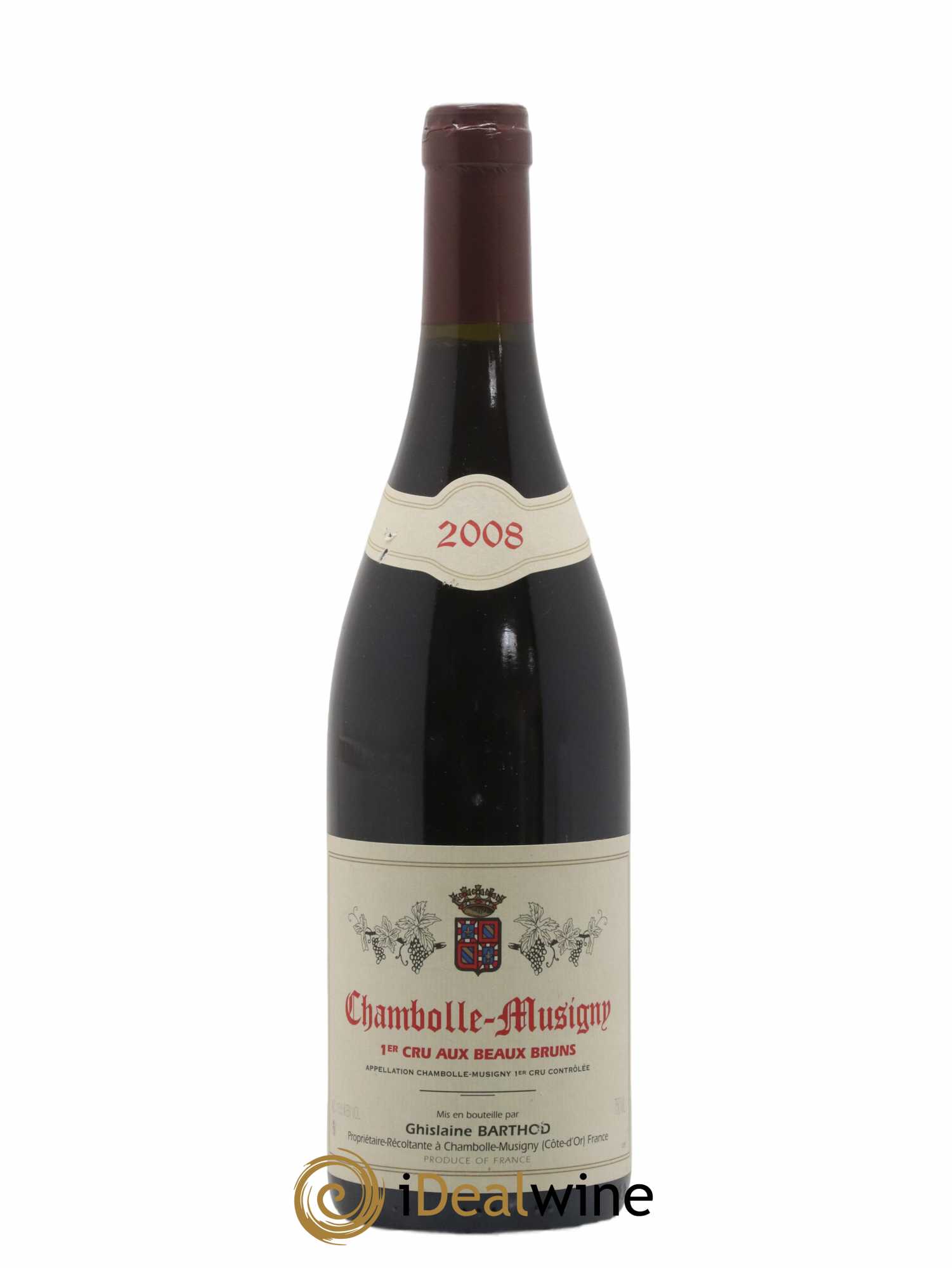 Chambolle-Musigny 1er Cru Aux Beaux Bruns Ghislaine Barthod 2008 - Lot de 1 bouteille - 0