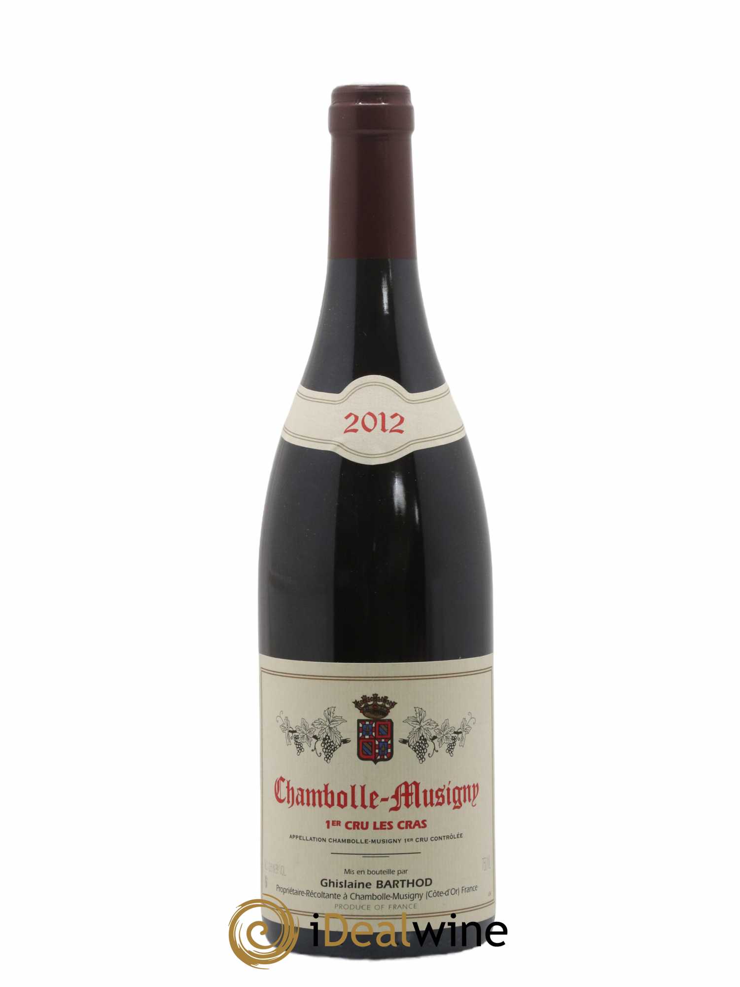 Chambolle-Musigny 1er Cru Les Cras Ghislaine Barthod 2012 - Lot de 1 bouteille - 0