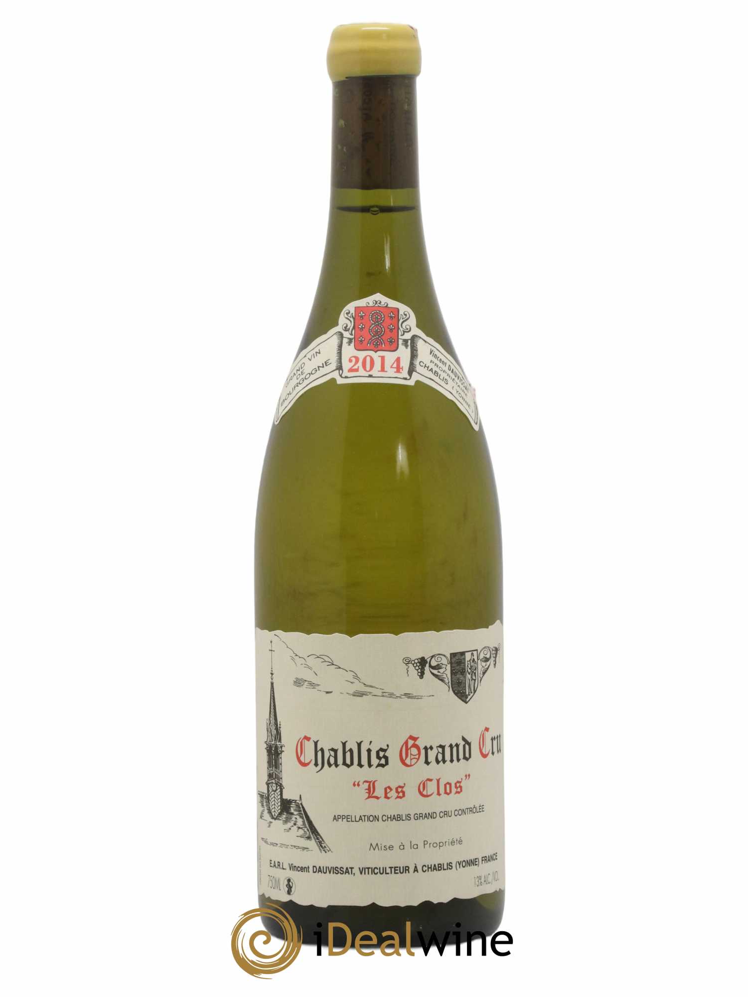 Chablis Grand Cru Les Clos Vincent Dauvissat (Domaine) 2014 - Lot de 1 bouteille - 0