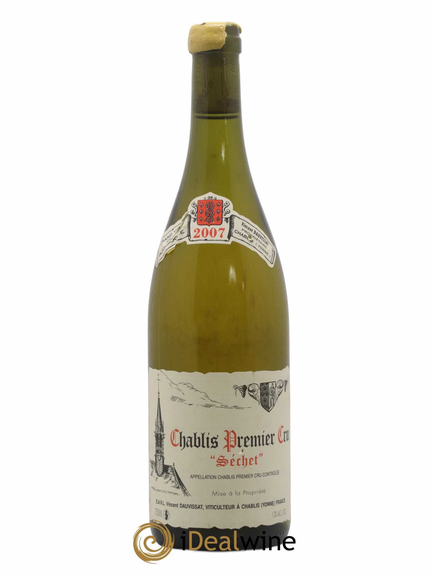 Chablis 1er Cru Séchet Vincent Dauvissat (Domaine) 2007 - Lot de 1 bouteille - 0