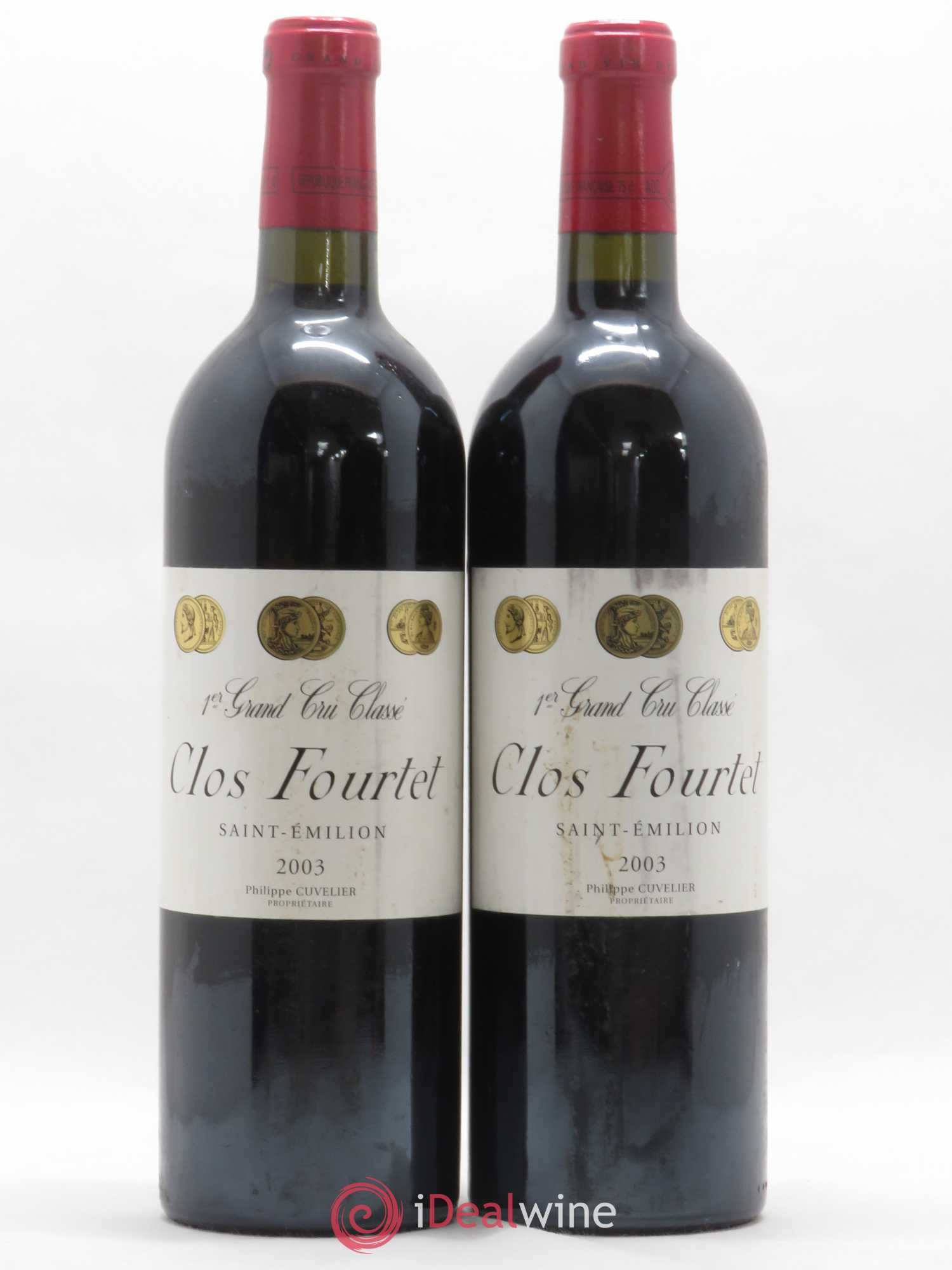 Clos Fourtet 1er Grand Cru Classé B 2003 - Lot de 2 bouteilles - 0