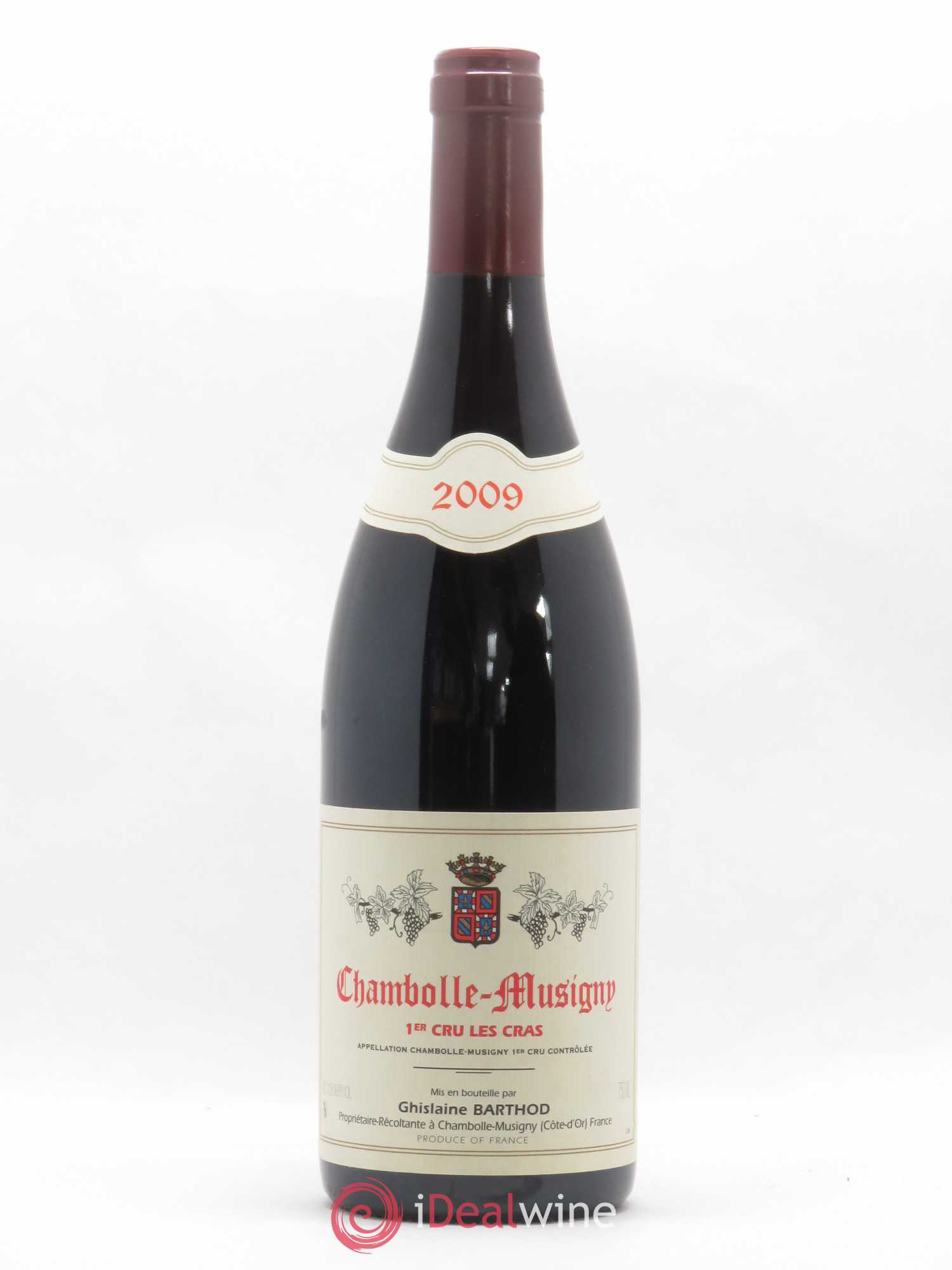 Chambolle-Musigny 1er Cru Les Cras Ghislaine Barthod 2009 - Lot de 1 bouteille - 0