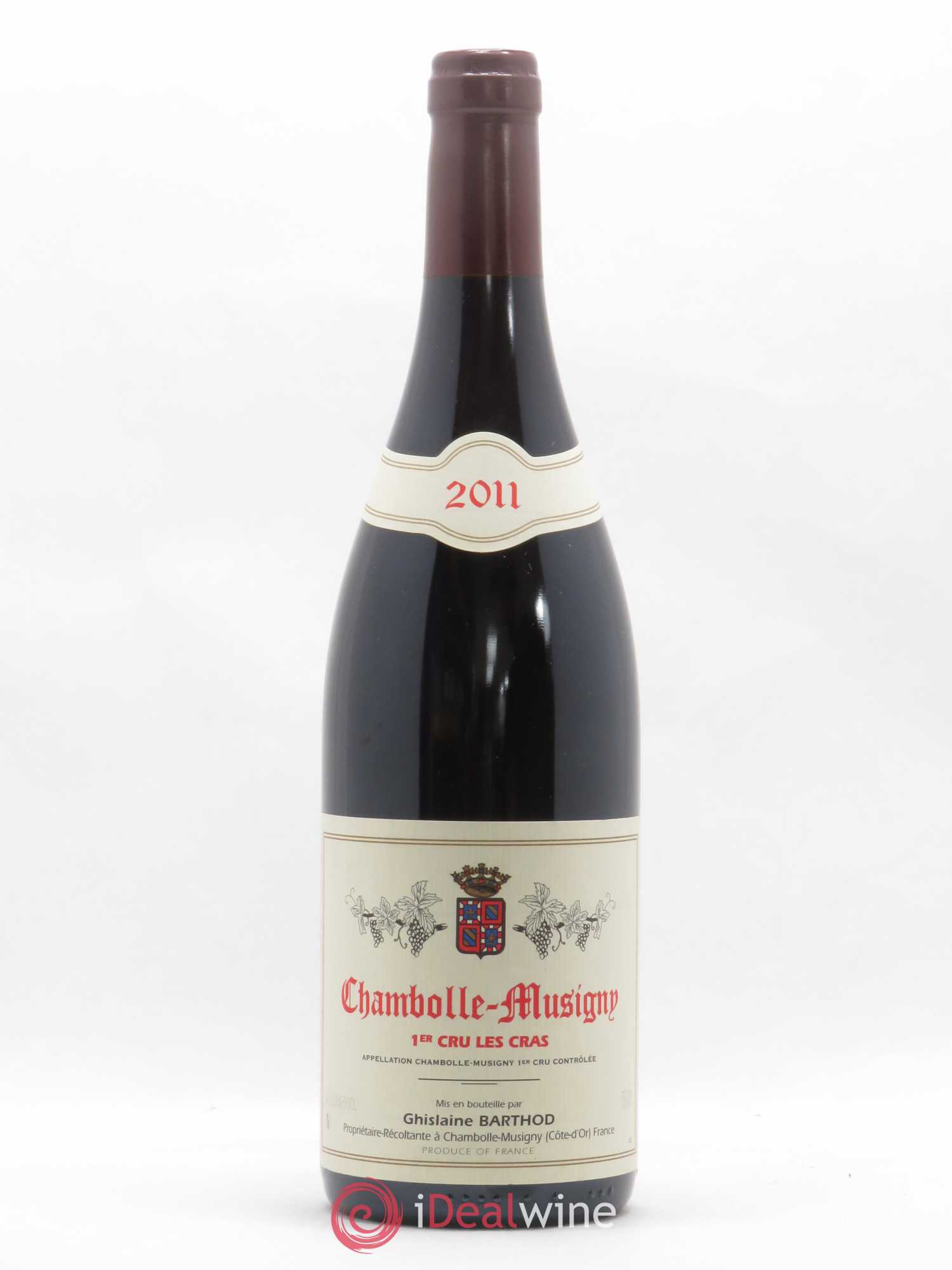 Chambolle-Musigny 1er Cru Les Cras Ghislaine Barthod 2011 - Lot de 1 bouteille - 0