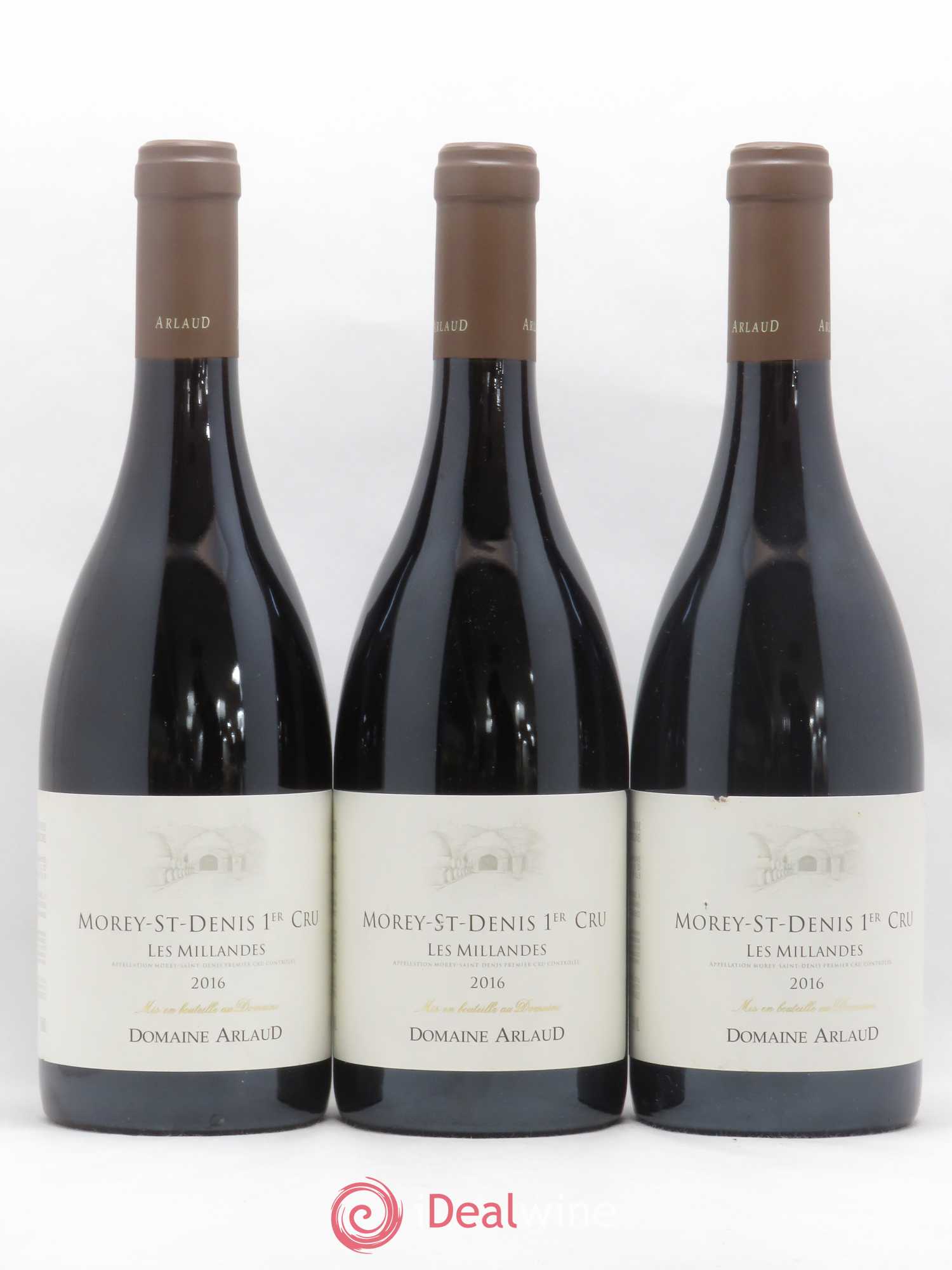 Morey-Saint-Denis 1er Cru Les Millandes Arlaud 2016 - Lot de 3 bouteilles - 0