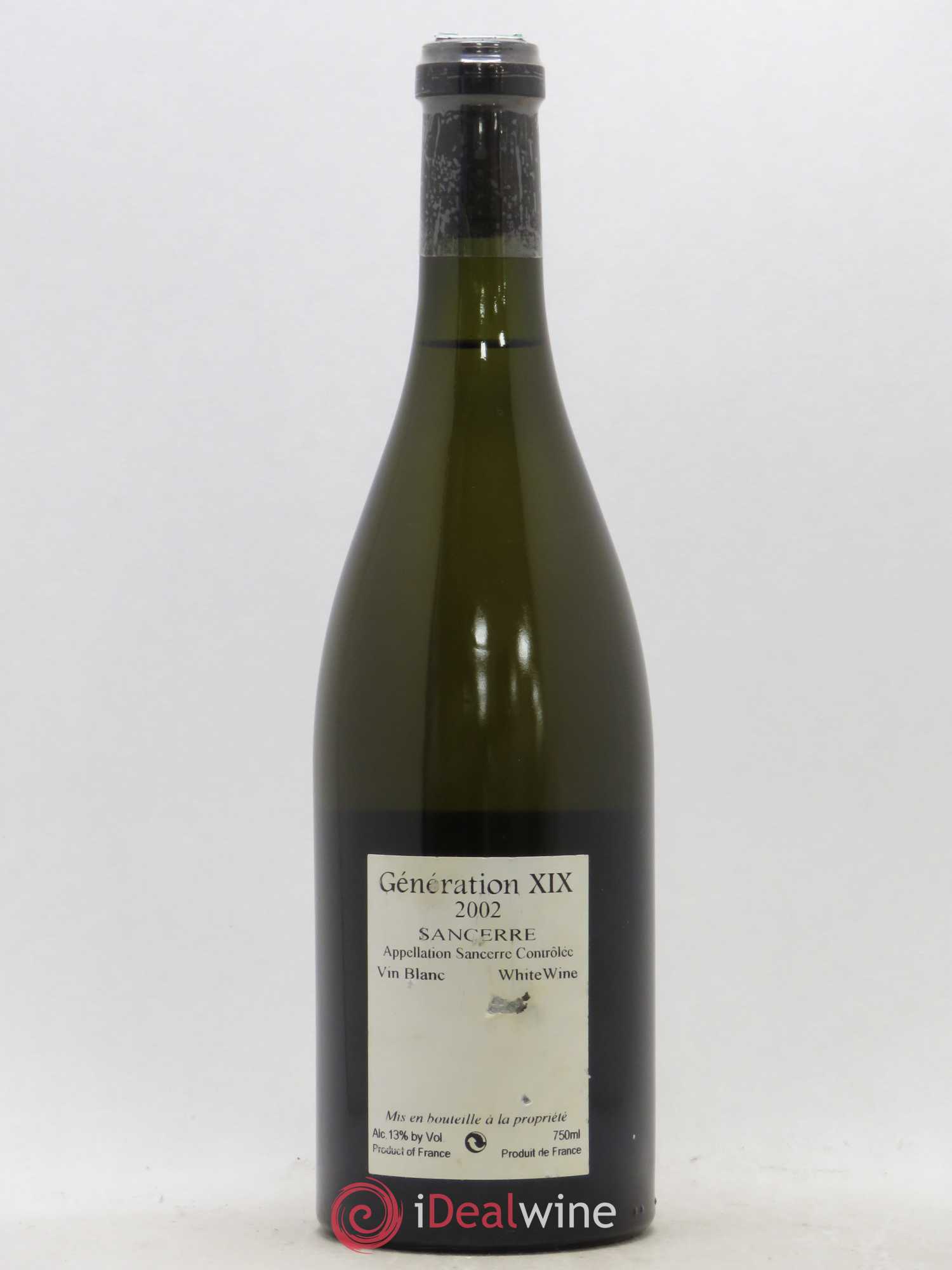 Sancerre Génération XIX Alphonse Mellot 2002 - Lot de 1 bouteille - 1