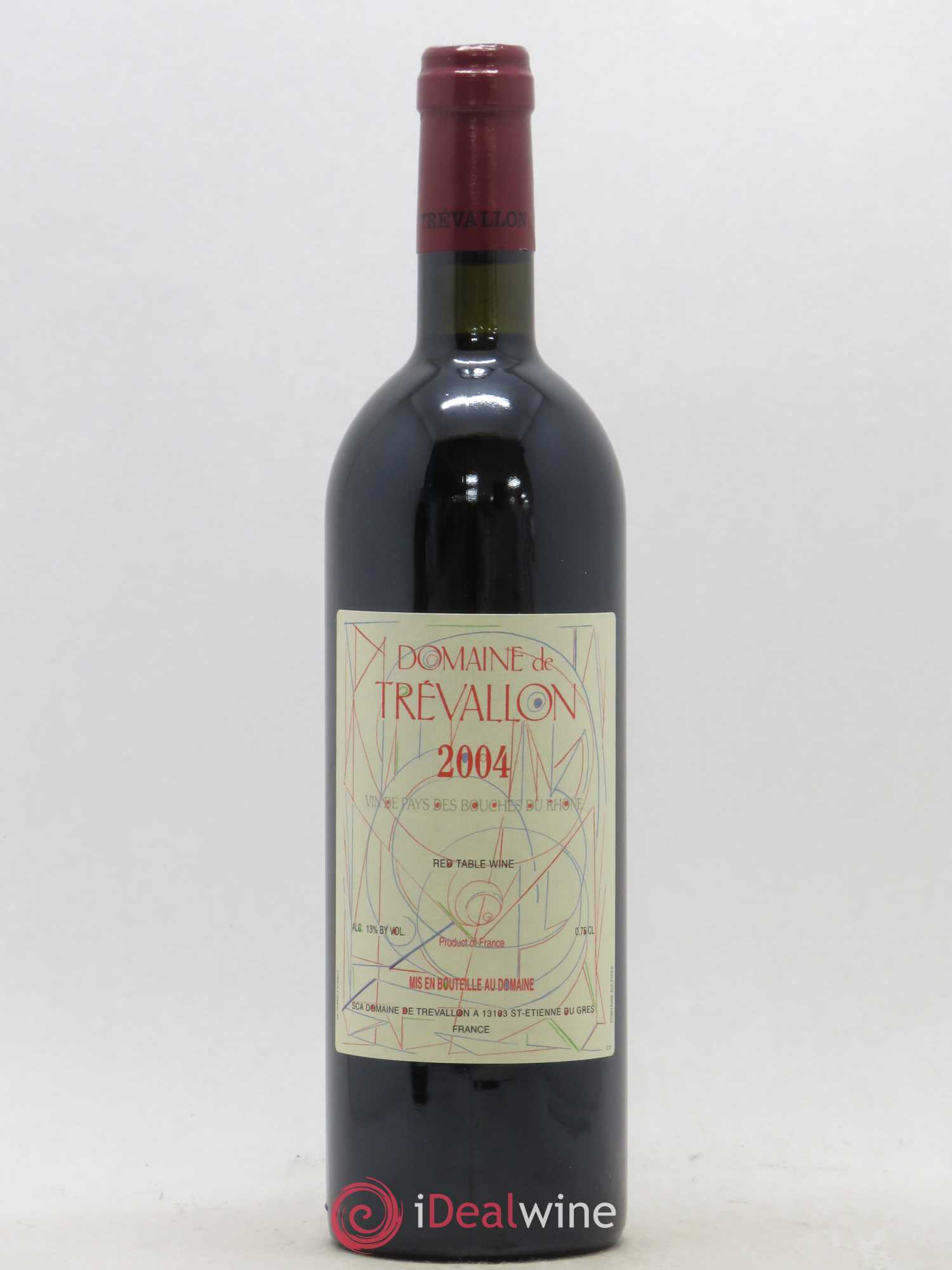 VDP Bouches du Rhône Trévallon (Domaine de) Eloi Dürrbach 2004 - Lot de 1 bouteille - 0