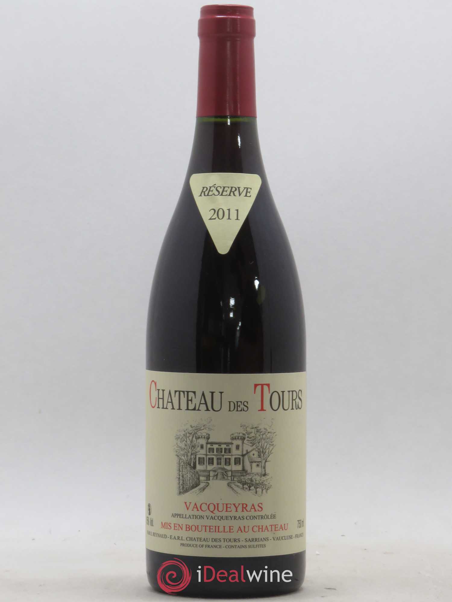Vacqueyras Château des Tours Emmanuel Reynaud 2011 - Lot de 1 bouteille - 0