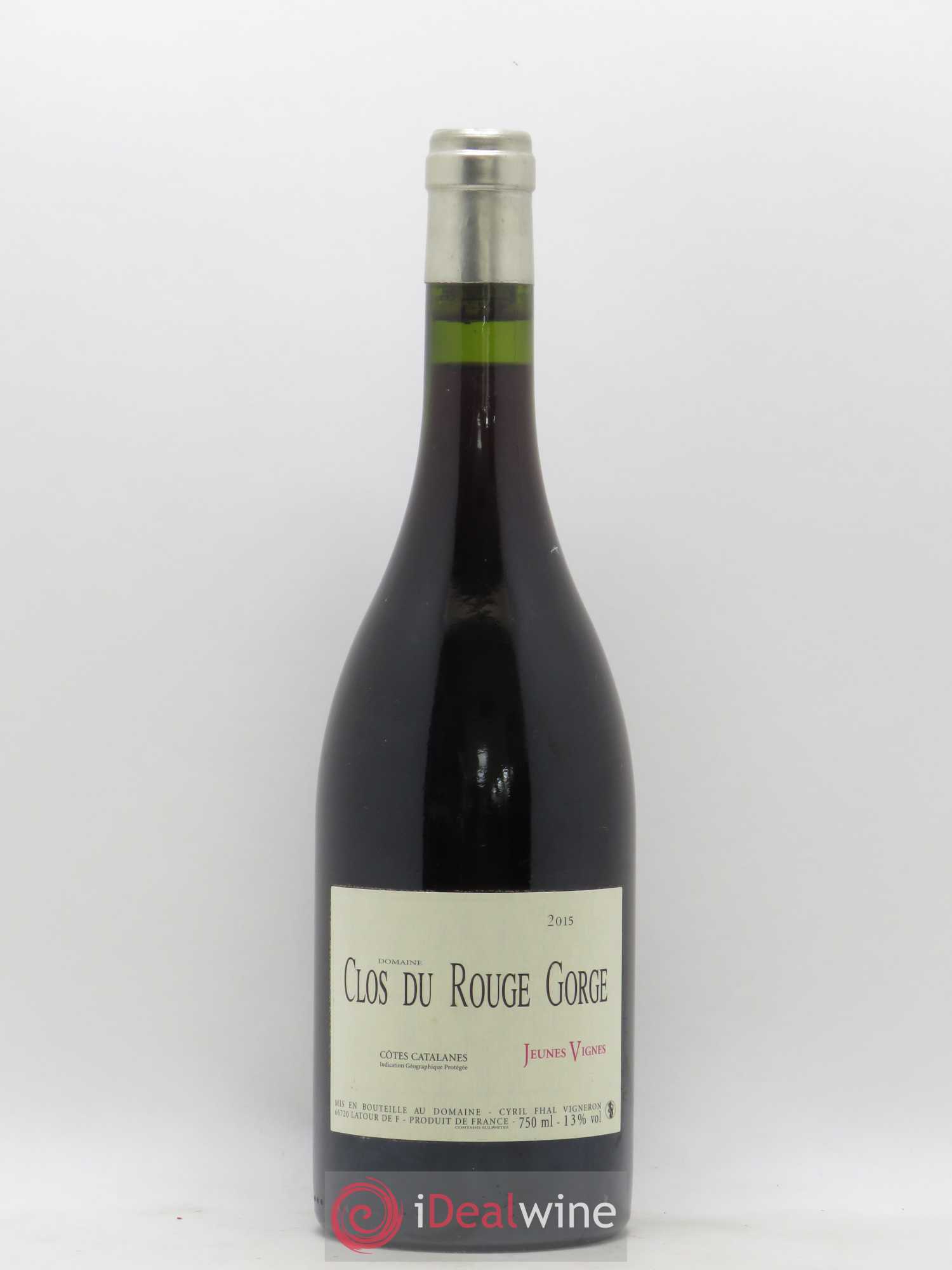 Côtes Catalanes Clos du Rouge Gorge Cyril Fhal Jeunes Vignes 2015 - Lot de 1 bouteille - 0