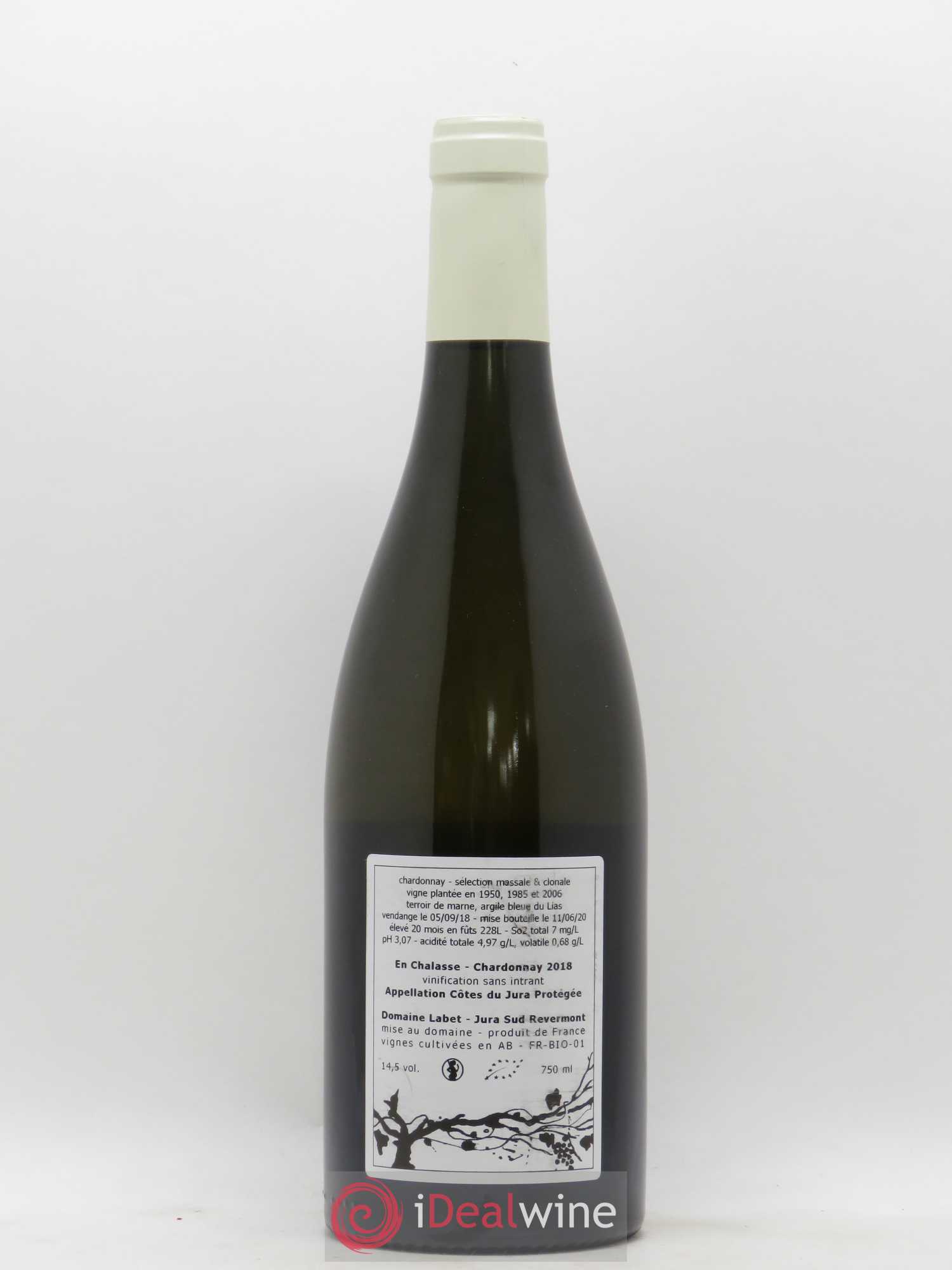 Côtes du Jura Chardonnay En Chalasse Romain - Julien - Charline Labet 2018 - Lot de 1 bouteille - 1