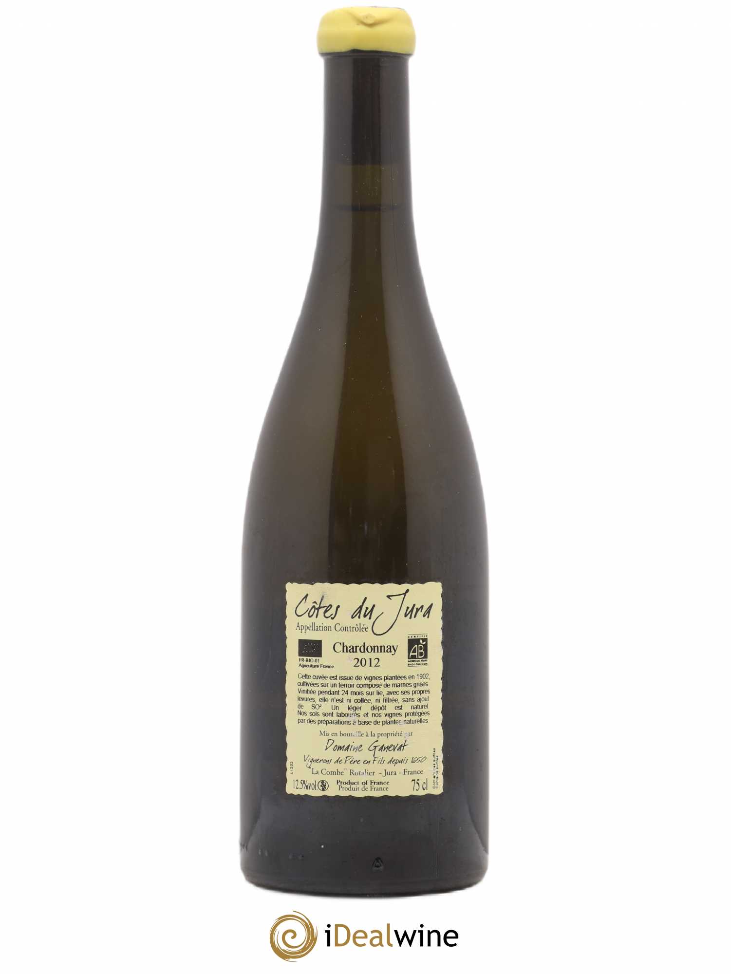 Côtes du Jura Les Chalasses Vieilles Vignes Jean-François Ganevat (Domaine) Chardonnay 2012 - Lot de 1 bouteille - 1
