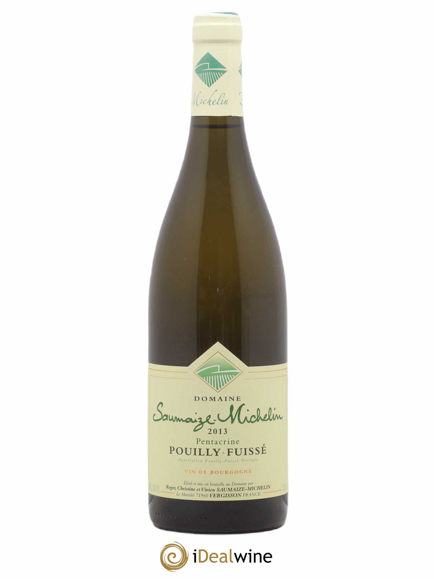 Pouilly-Fuissé Pentacrine Robert Saumaize Michelin 2013 - Posten von 1 Flasche - 0