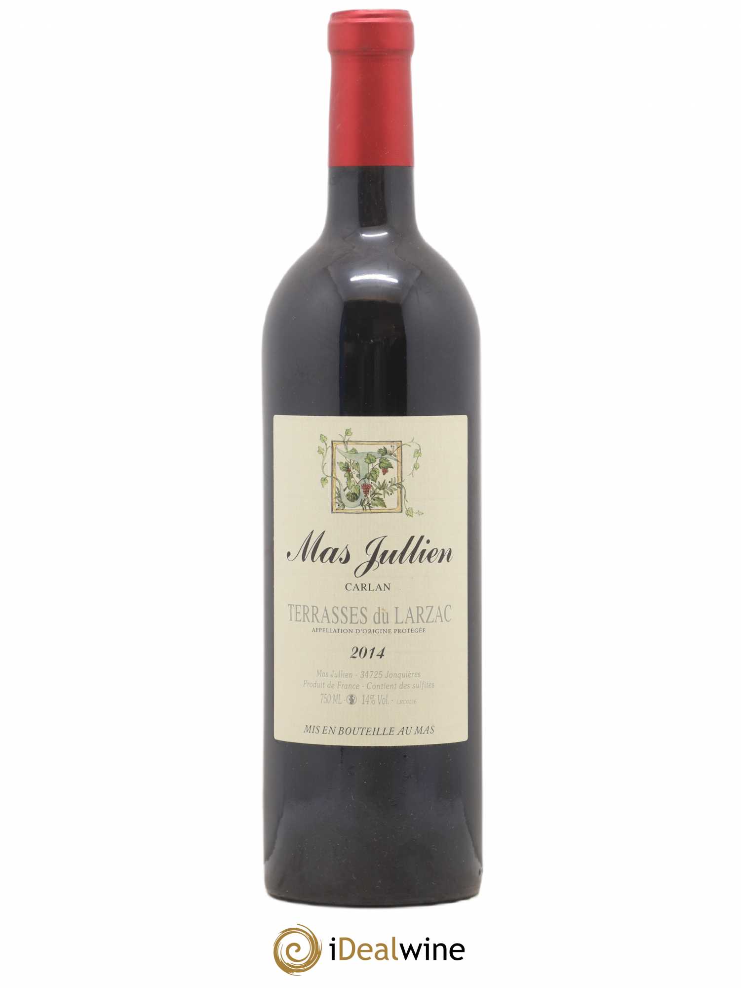 Terrasses du Larzac Mas Jullien Carlan Olivier Jullien 2014 - Posten von 1 Flasche - 0