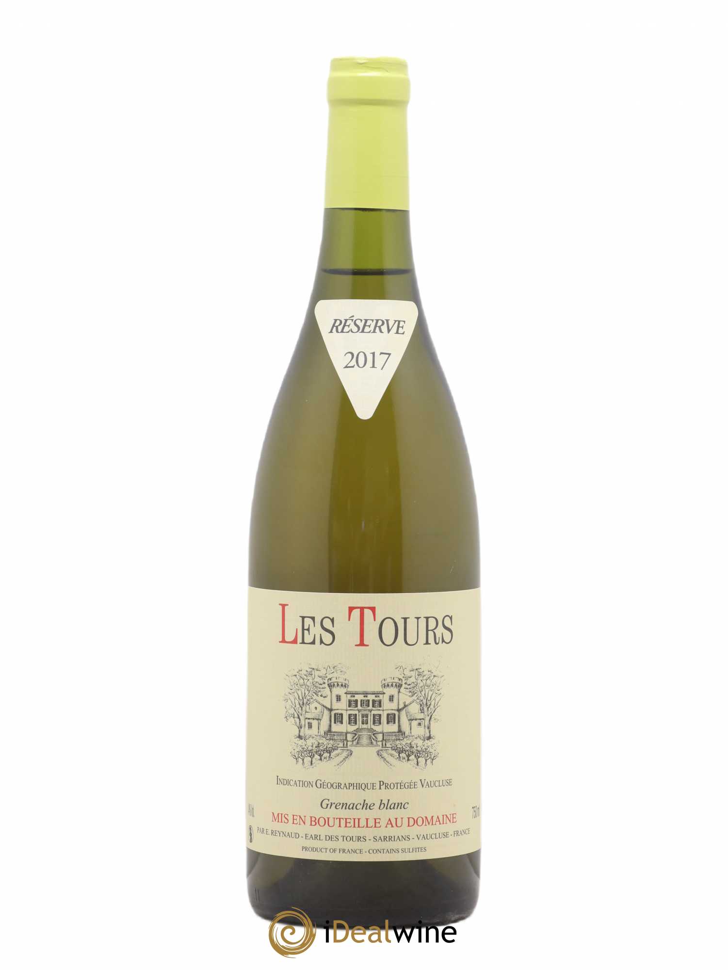 Vaucluse (Vin de Pays de Vaucluse) Les Tours Grenache Blanc Emmanuel Reynaud 2017 - Lot de 1 bouteille - 0