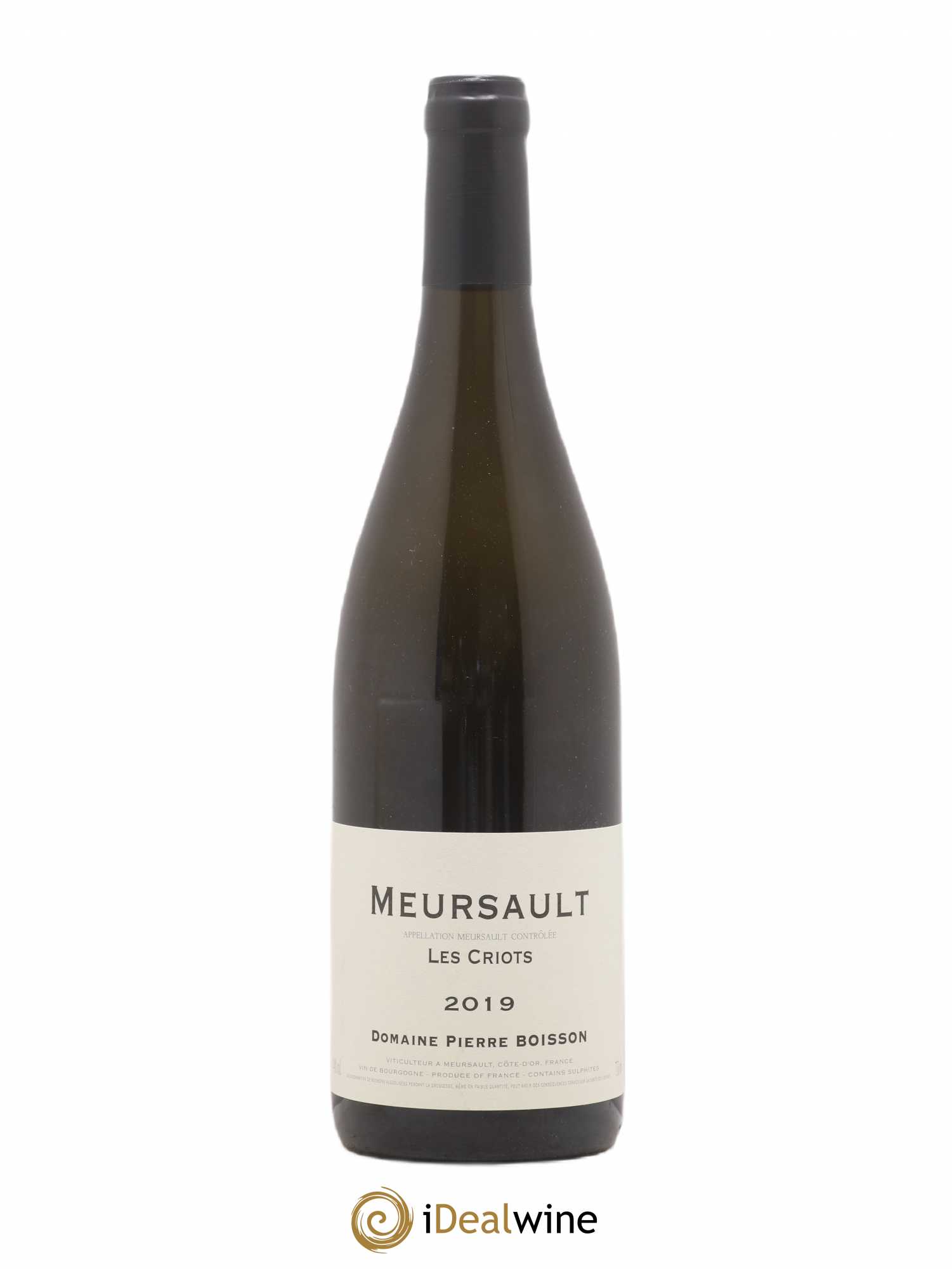 Meursault Les Criots Pierre Boisson (Domaine) 2019 - Lot de 1 bouteille - 0