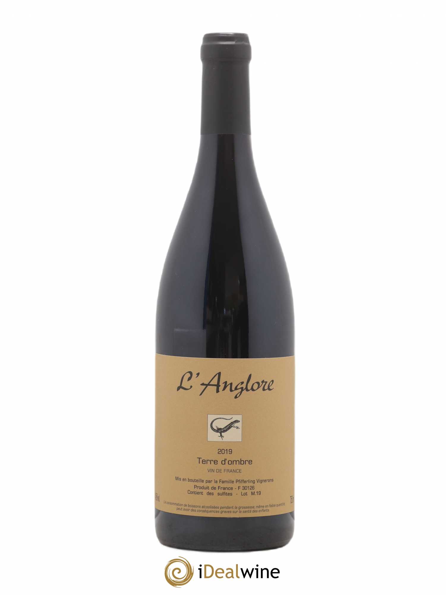 Vin de France Terre d'Ombre L'Anglore 2019 - Lot de 1 bouteille - 0