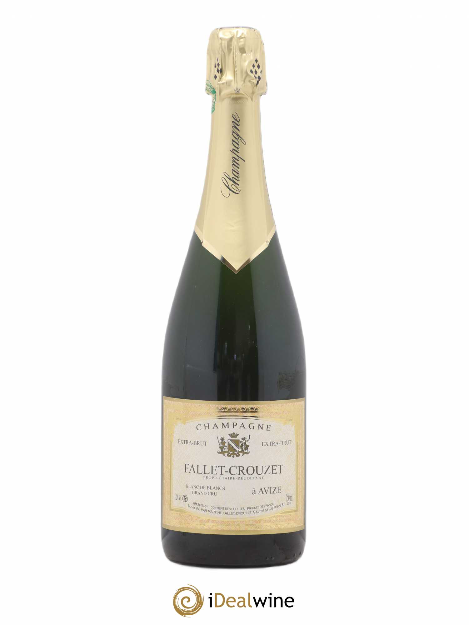 Champagne Extra Brut Blanc de blanc Grand Cru Fallet Crouzet - Posten von 1 Flasche - 0