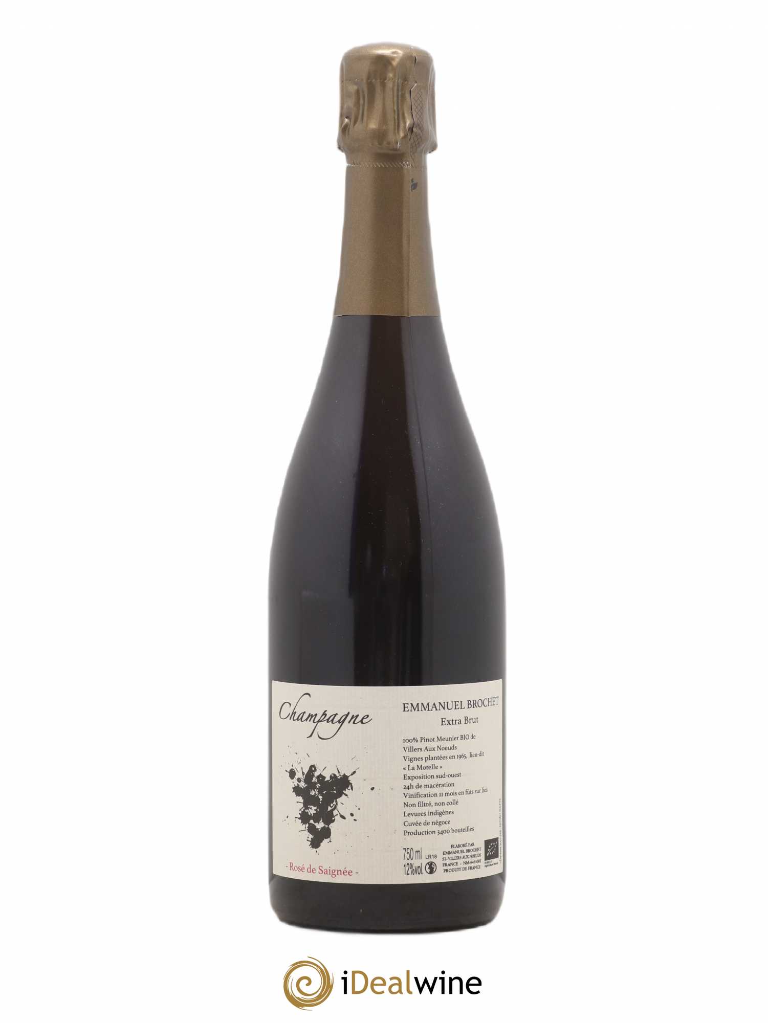 Rosé de Saignée Extra-Brut Emmanuel Brochet - Lot de 1 bouteille - 0