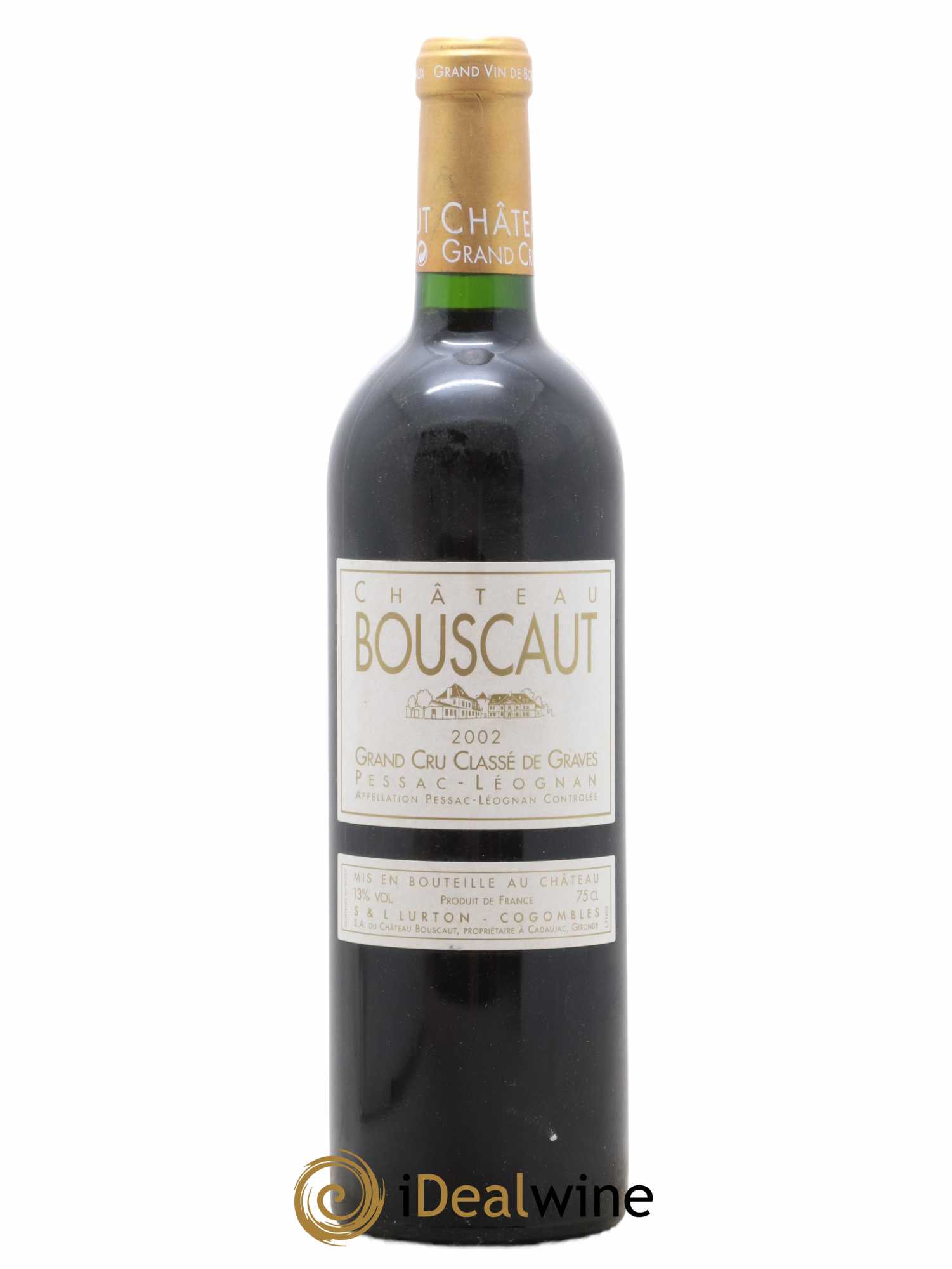 Château Bouscaut Cru Classé de Graves 2002 - Lot de 1 bouteille - 0