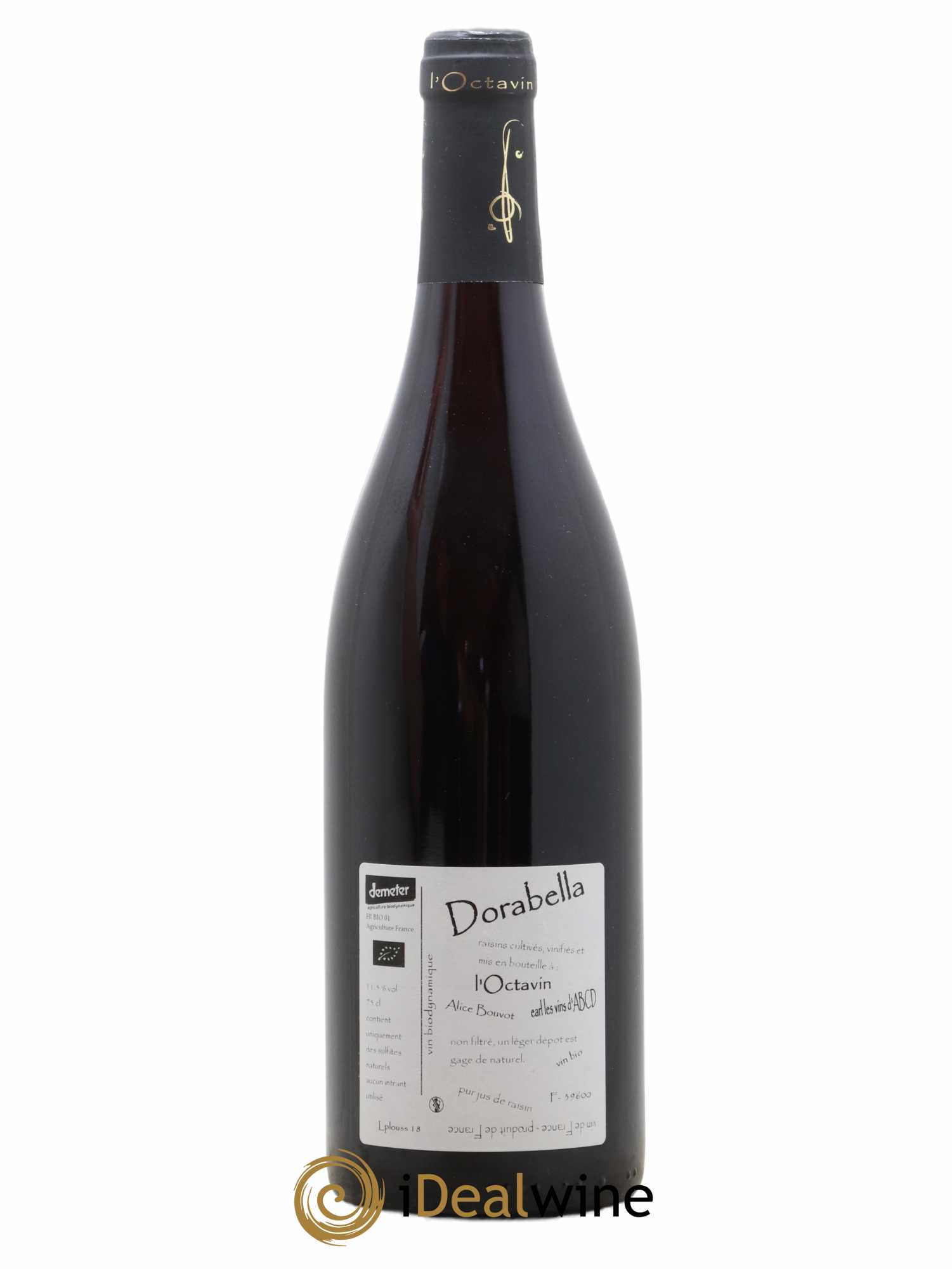 Vin de France Poulsard Dora Bella Domaine de L'Octavin - Alice Bouvot 2018 - Lot de 1 bouteille - 1