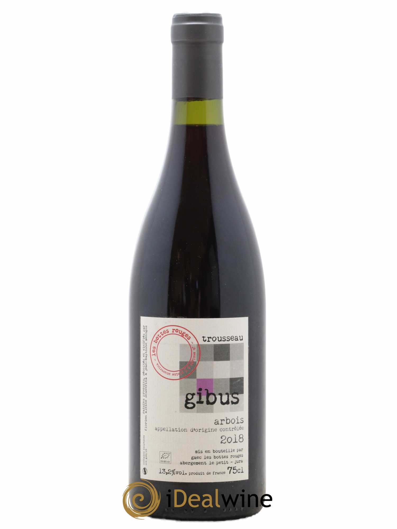 Arbois Gibus Trousseau Les Bottes Rouges 2018 - Lot de 1 bouteille - 0