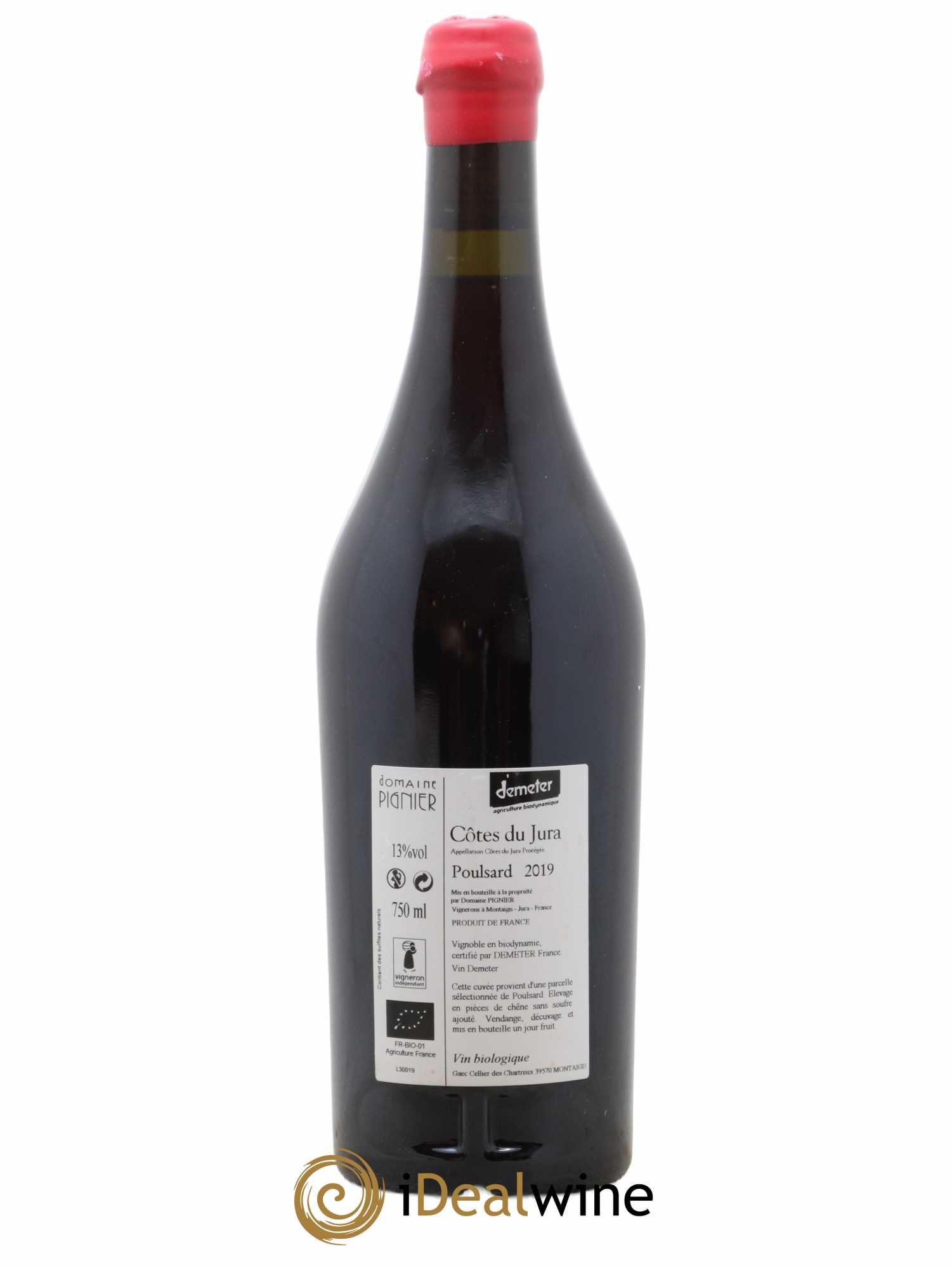 Côtes du Jura Poulsard Domaine Pignier 2019 - Lot de 1 bouteille - 1