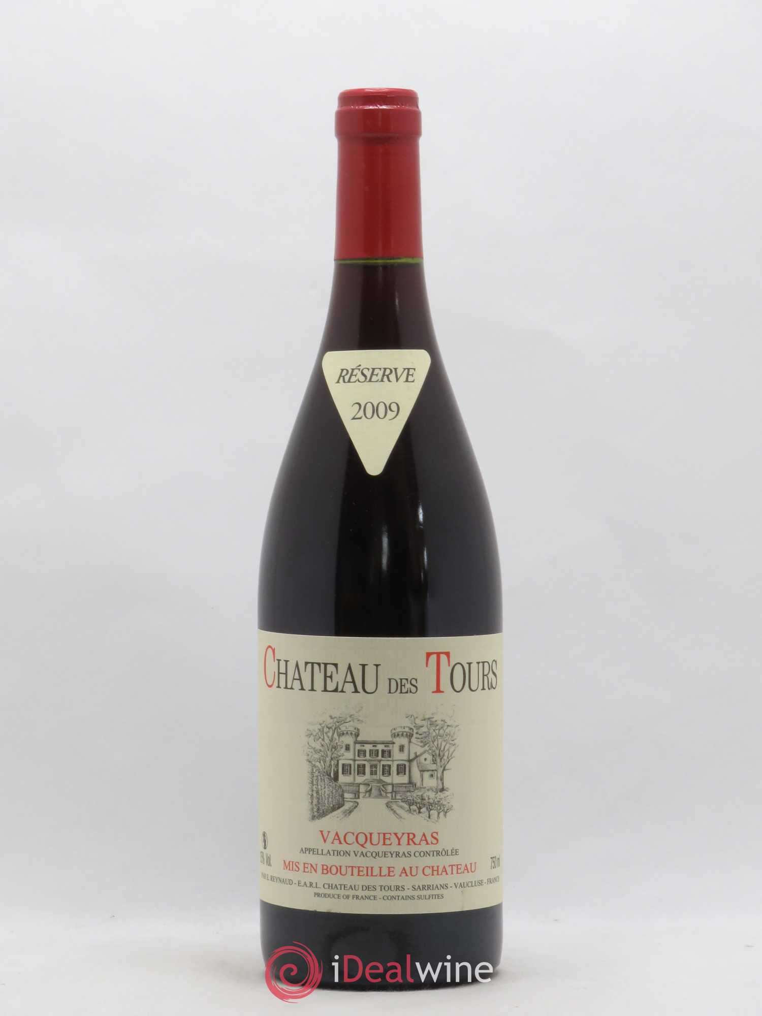 Vacqueyras Château des Tours Emmanuel Reynaud 2009 - Lot de 1 bouteille - 0